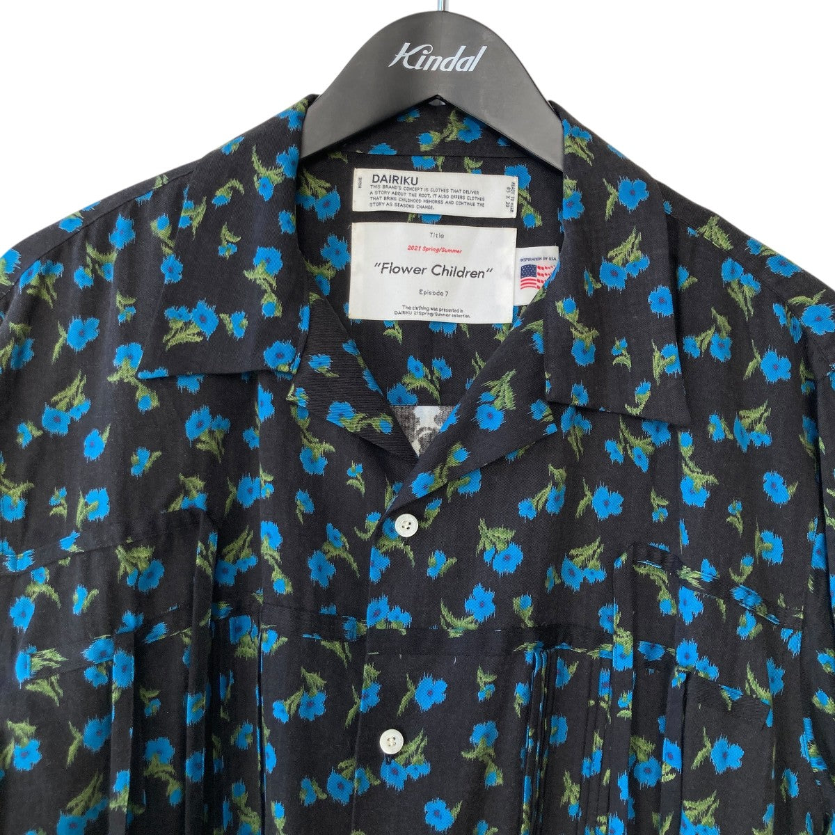 DAIRIKU 21SSOpen Collar Shirt総柄半袖シャツ21SS S-4 古着・中古-3枚目のアイテム画像