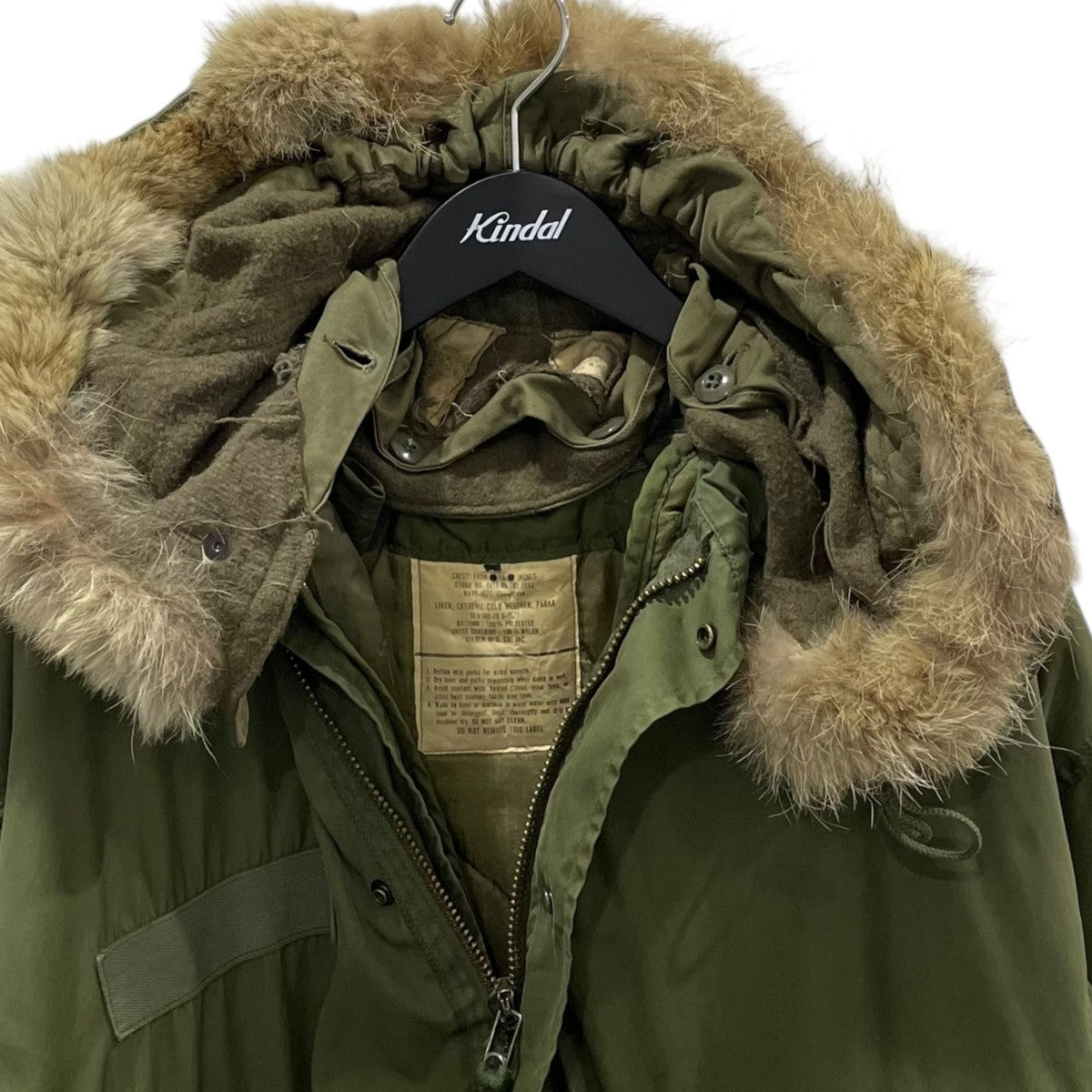 70s ライナー フード付きモッズコート PARKA， EXTREME COLD WEATHER 8415-782-3218