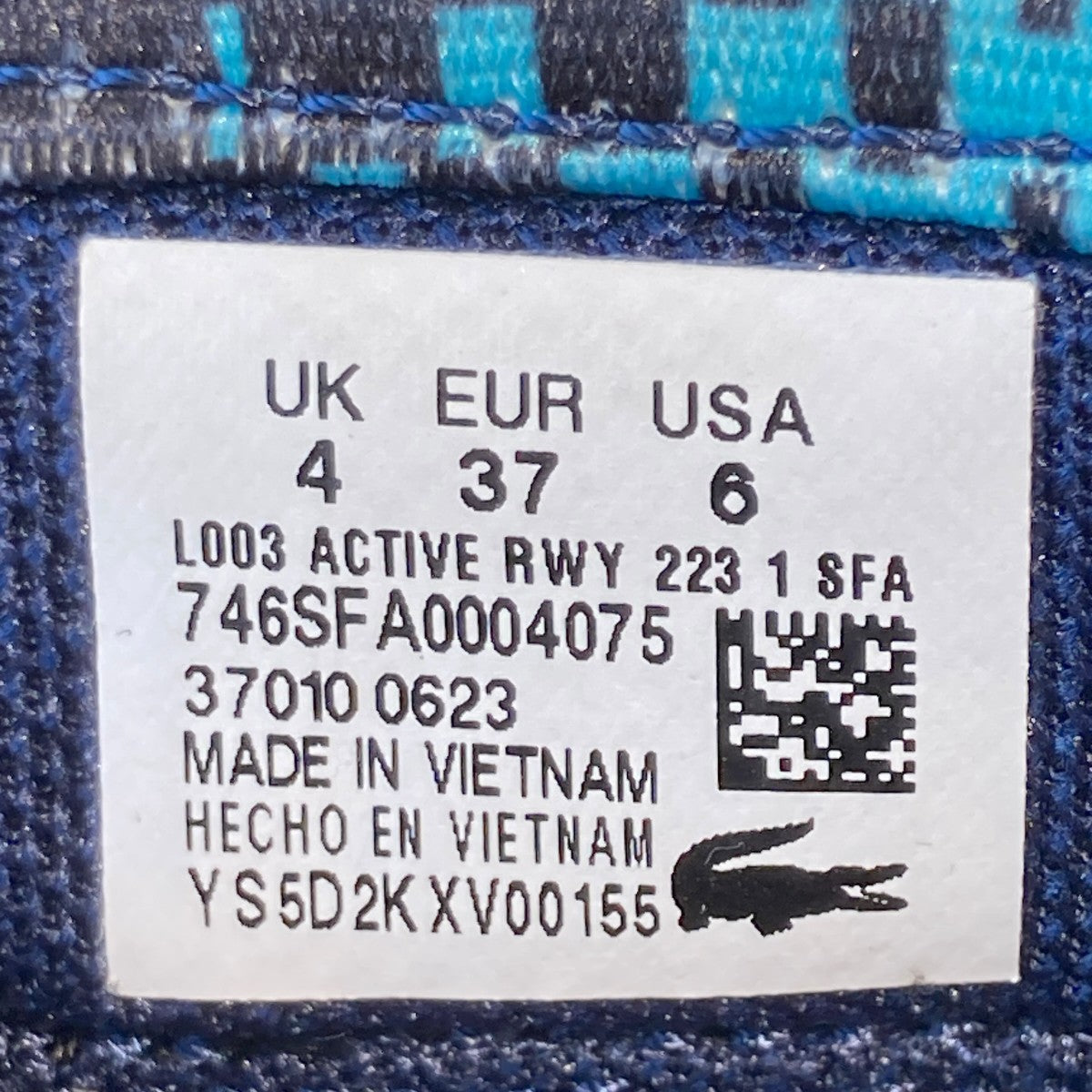 LACOSTE L003 ACTIVE RWY 223 1 SFAスニーカー46SFA0004 古着・中古-6枚目のアイテム画像
