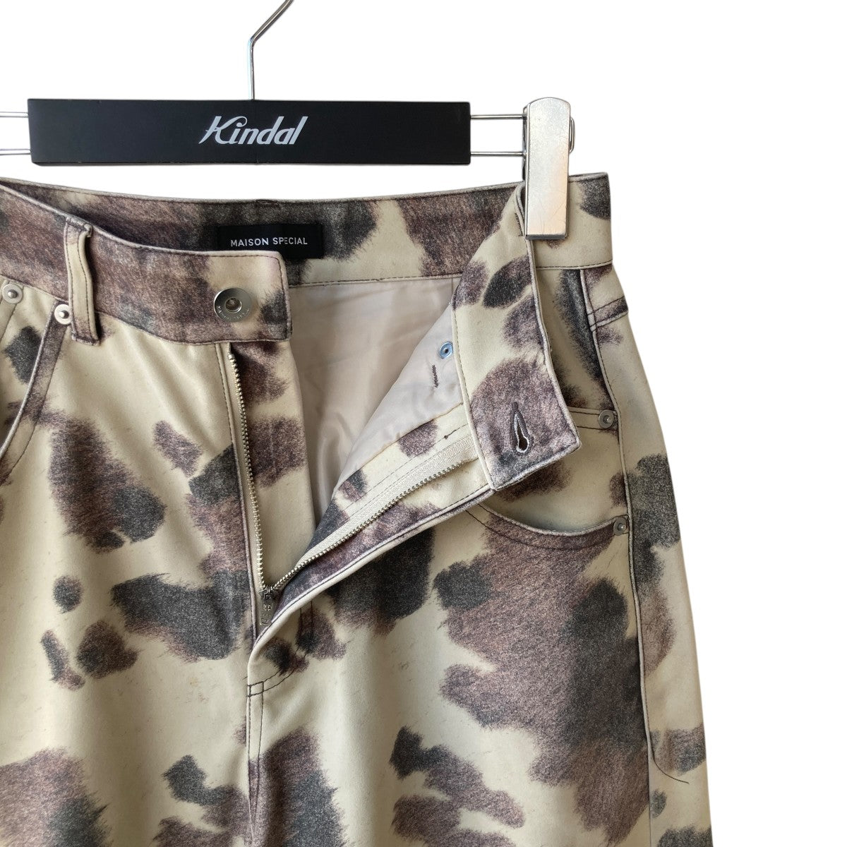 MAISON SPECIAL Vegan Leather Cow Printed Pants総柄パンツ21252465308 古着・中古-3枚目のアイテム画像