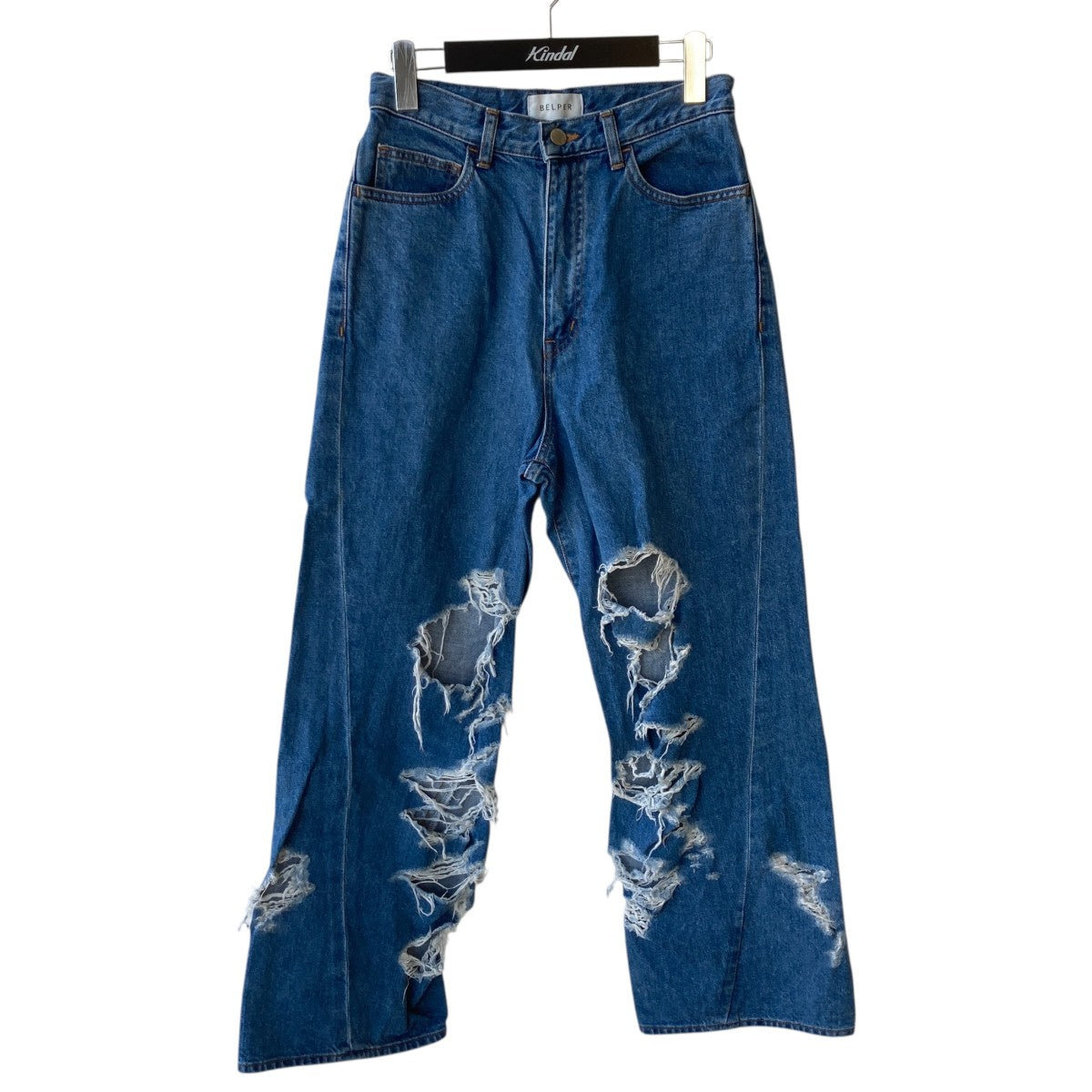 BELPER ダメージ加工デニムパンツ1812-0623ST 古着・中古-1枚目のアイテム画像