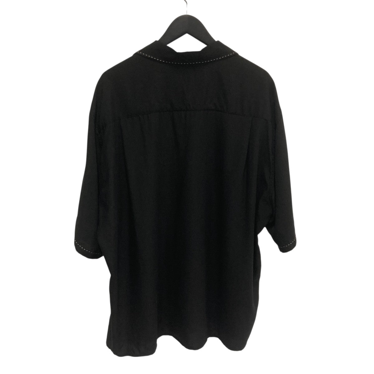 WACKO MARIA(ワコマリア) 50'S OPEN COLLAR SHIRT半袖シャツ ブラック
