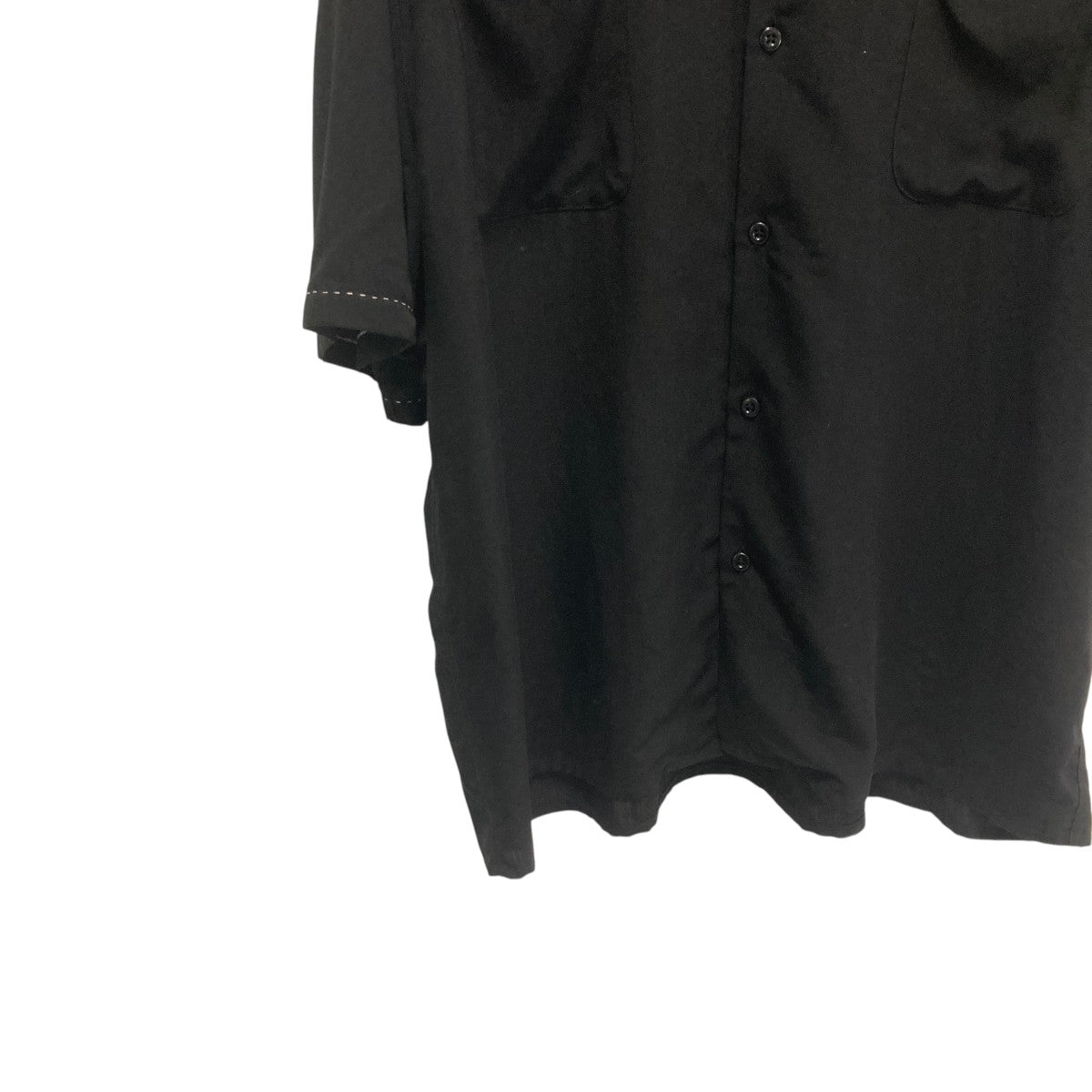 WACKO MARIA(ワコマリア) 50'S OPEN COLLAR SHIRT半袖シャツ ブラック