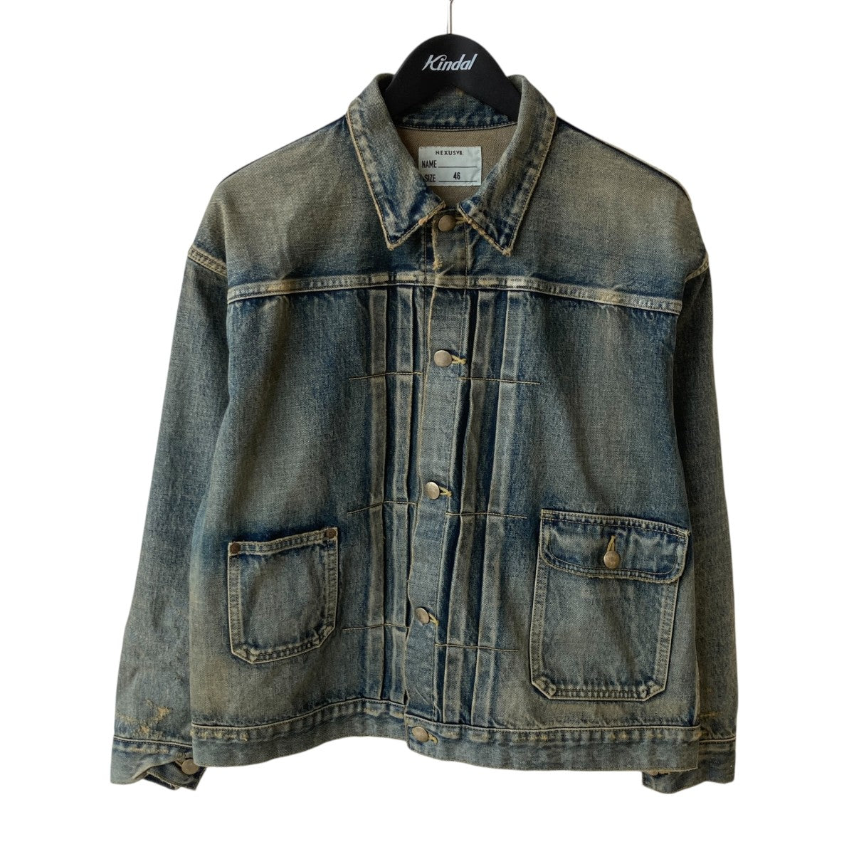 NEXUSVII DAMAGED ASMMTR DENIM JACKETデニムジャケット 古着・中古-1枚目のアイテム画像