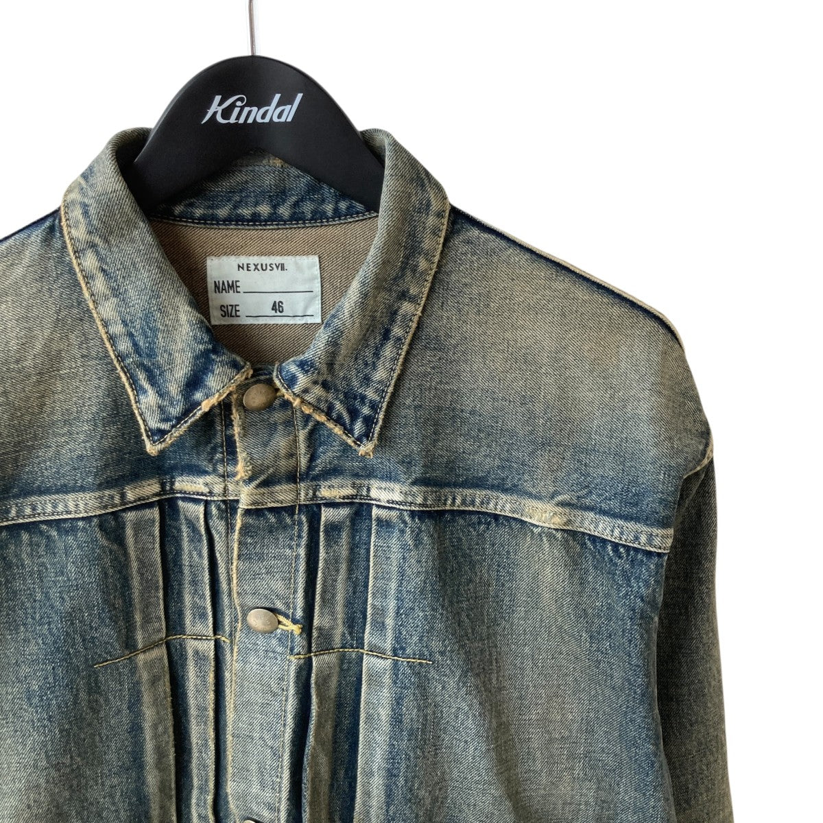 NEXUSVII DAMAGED ASMMTR DENIM JACKETデニムジャケット 古着・中古-3枚目のアイテム画像