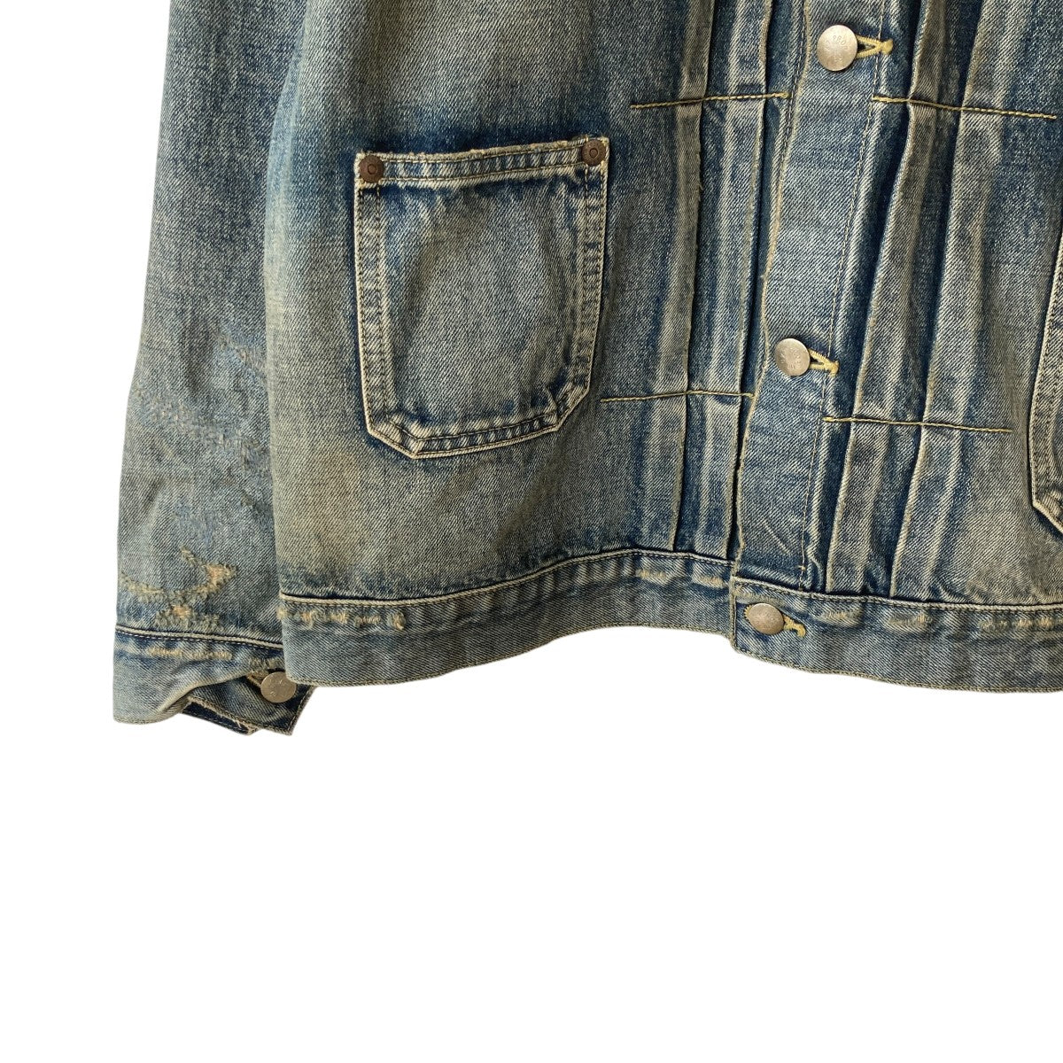 NEXUSVII DAMAGED ASMMTR DENIM JACKETデニムジャケット 古着・中古-4枚目のアイテム画像