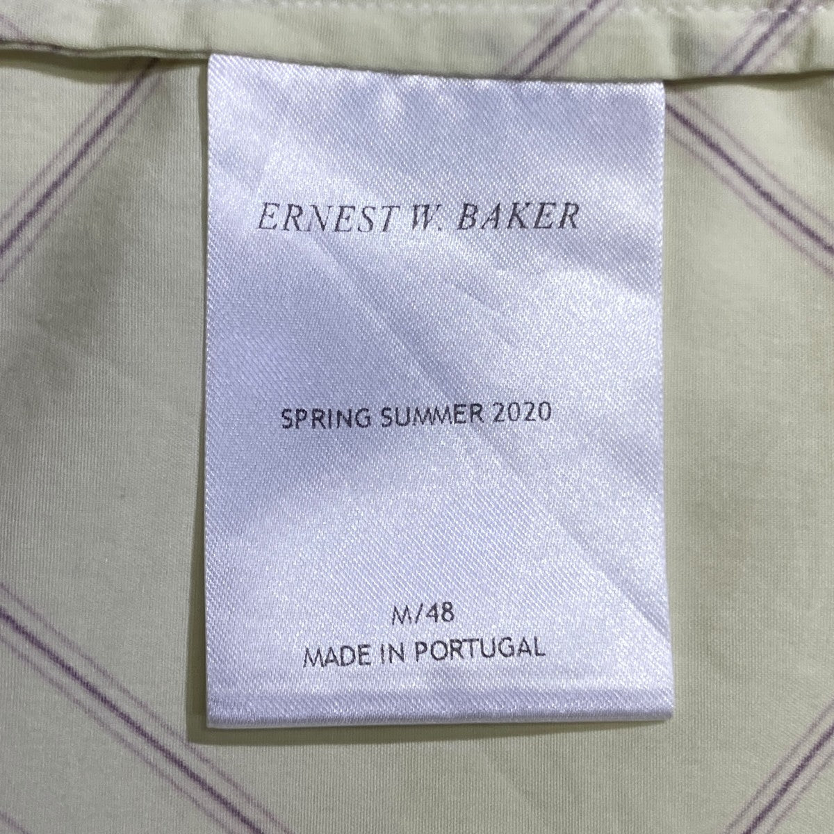 ERNEST W．BAKER 20SS半袖シャツ 古着・中古-5枚目のアイテム画像