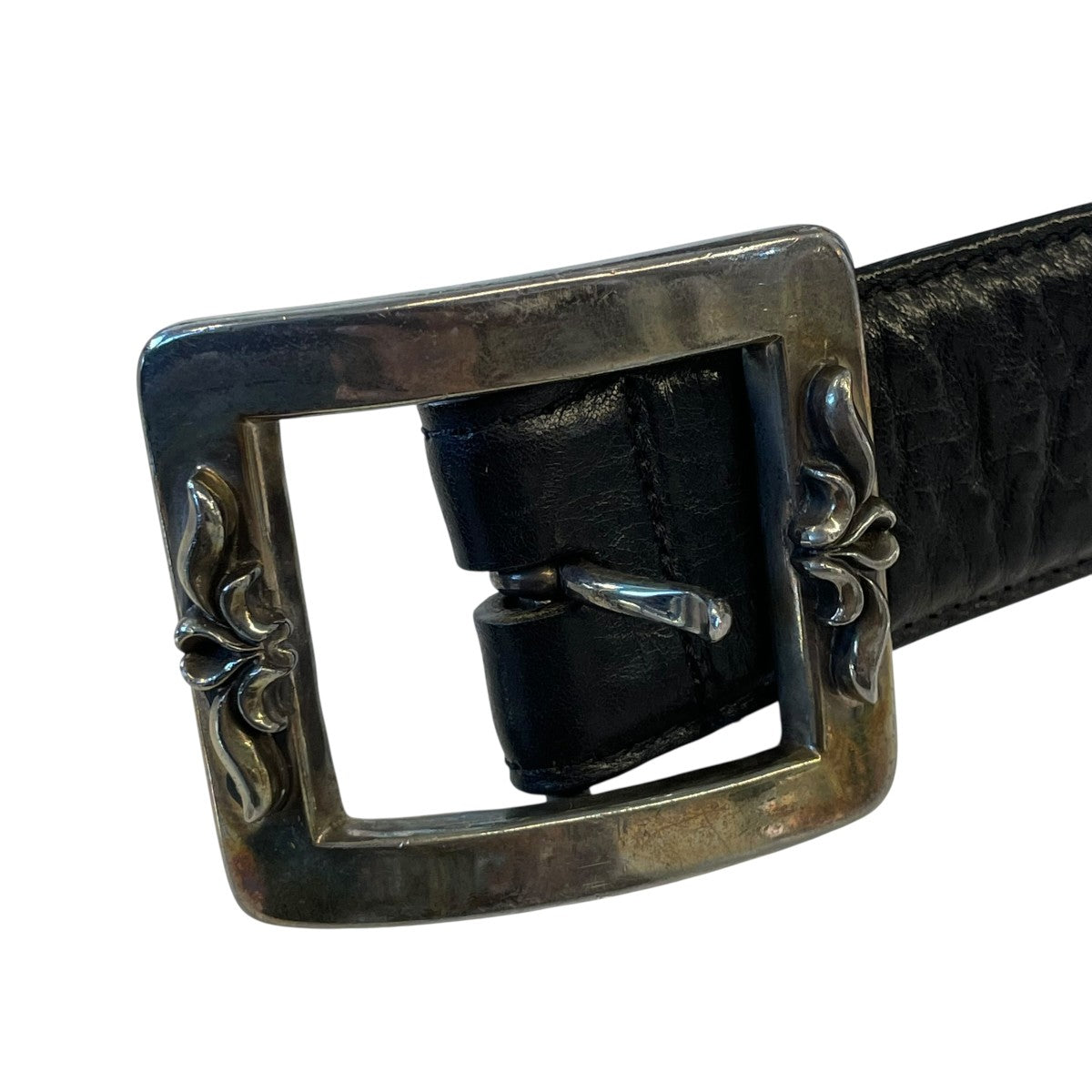 CHROME HEARTS(クロムハーツ) OTJ フィリグリーレザーベルト ブラック