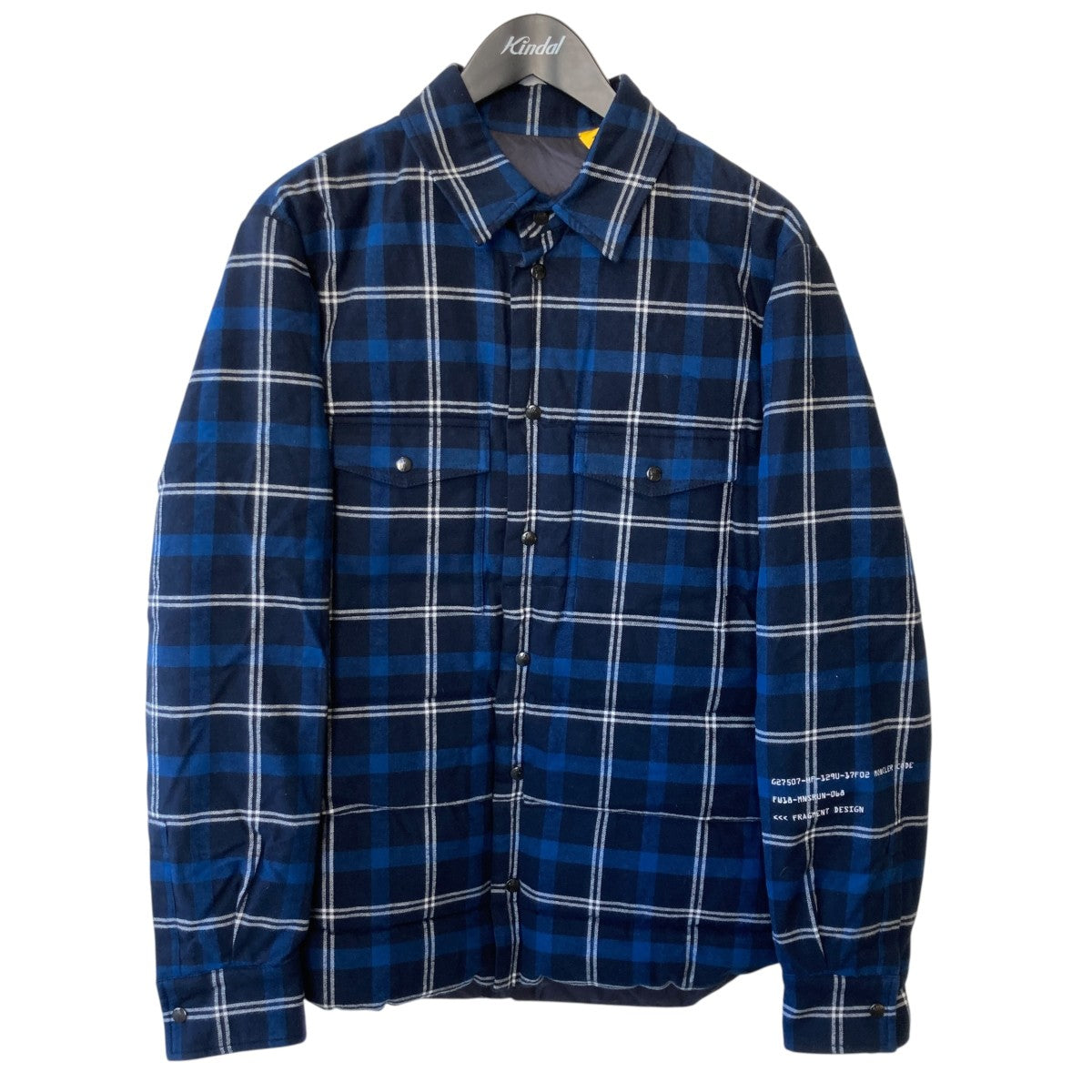 MONCLER×FRAGMENT DESIGN チェックダウンジャケットD209U4031950 古着・中古-1枚目のアイテム画像