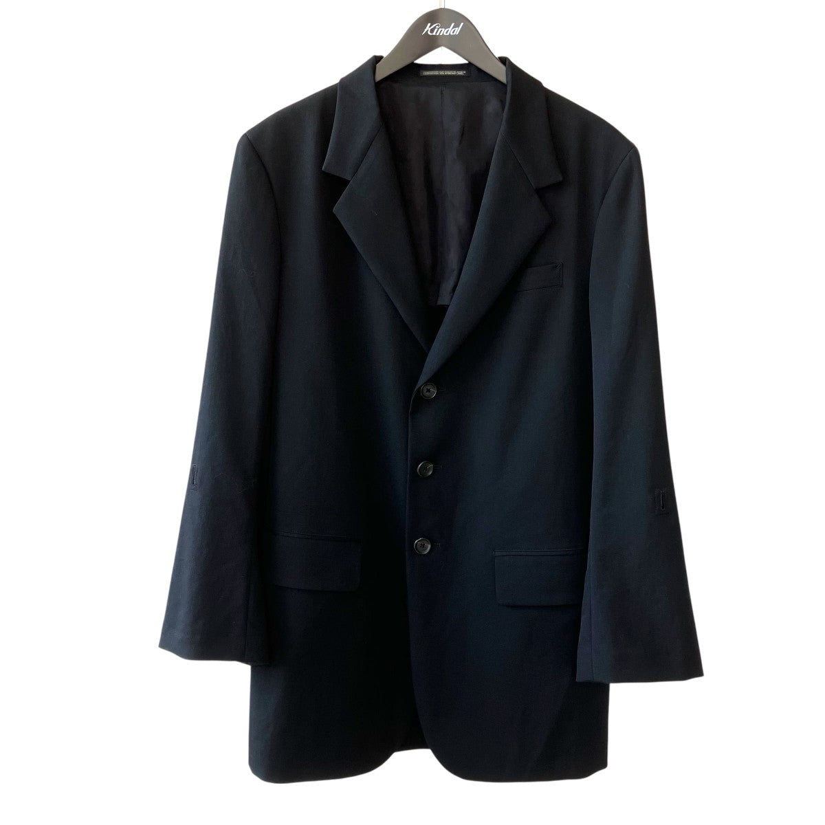 Yohji Yamamoto pour homme 25SSWOOL GABARDINE BACK OPENING JACKETテーラードジャケットHP-J41-100 古着・中古-1枚目のアイテム画像