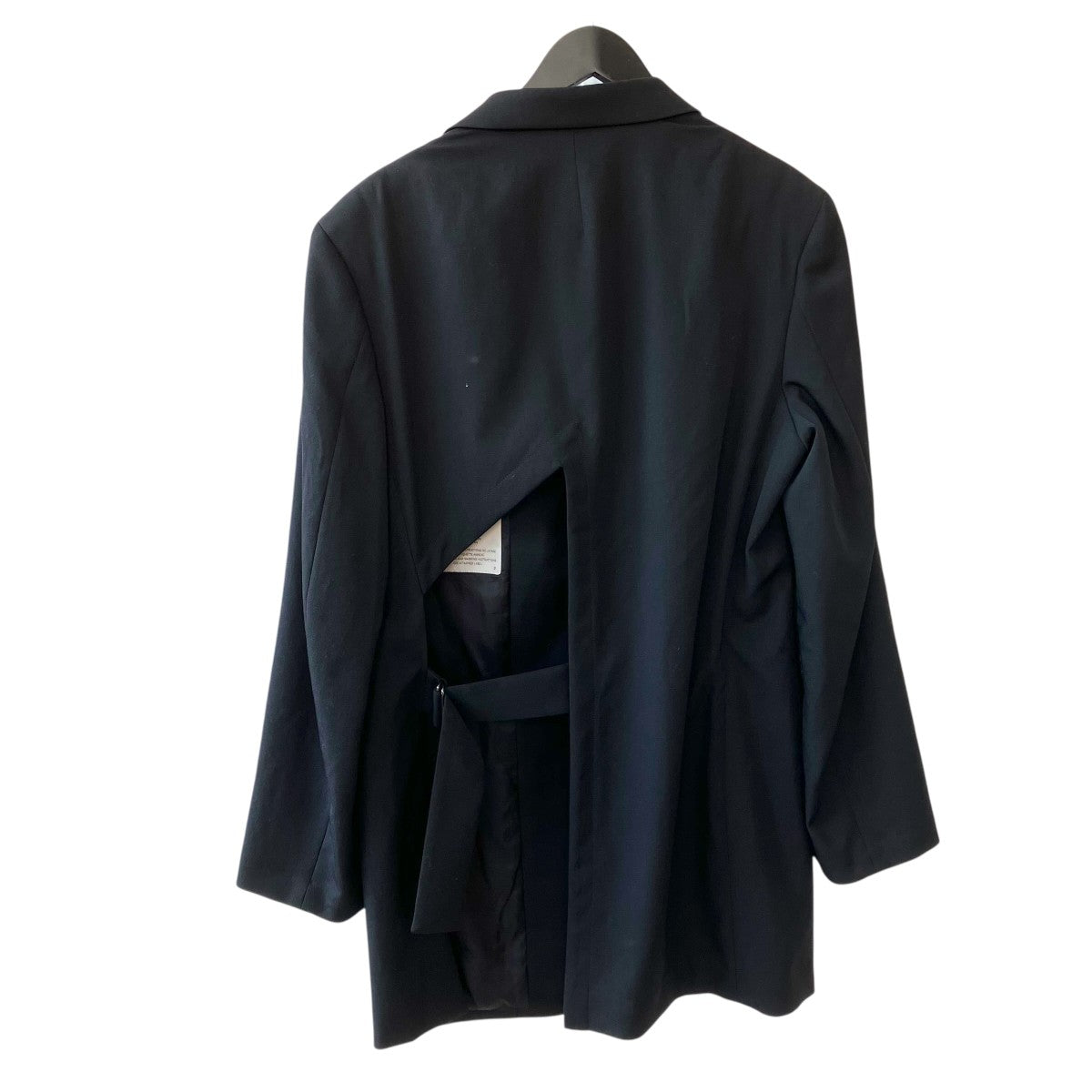 Yohji Yamamoto pour homme 25SSWOOL GABARDINE BACK OPENING JACKETテーラードジャケットHP-J41-100 古着・中古-2枚目のアイテム画像