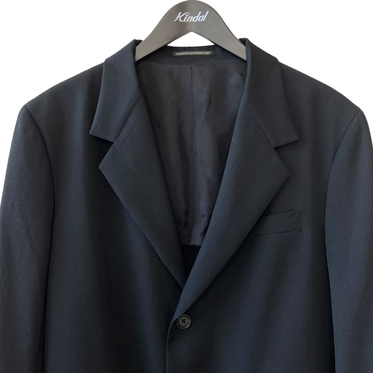 Yohji Yamamoto pour homme 25SSWOOL GABARDINE BACK OPENING JACKETテーラードジャケットHP-J41-100 古着・中古-3枚目のアイテム画像
