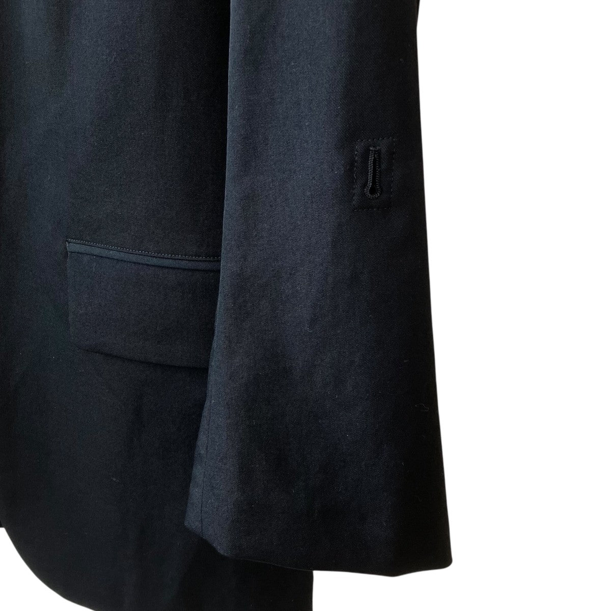 Yohji Yamamoto pour homme 25SSWOOL GABARDINE BACK OPENING JACKETテーラードジャケットHP-J41-100 古着・中古-4枚目のアイテム画像