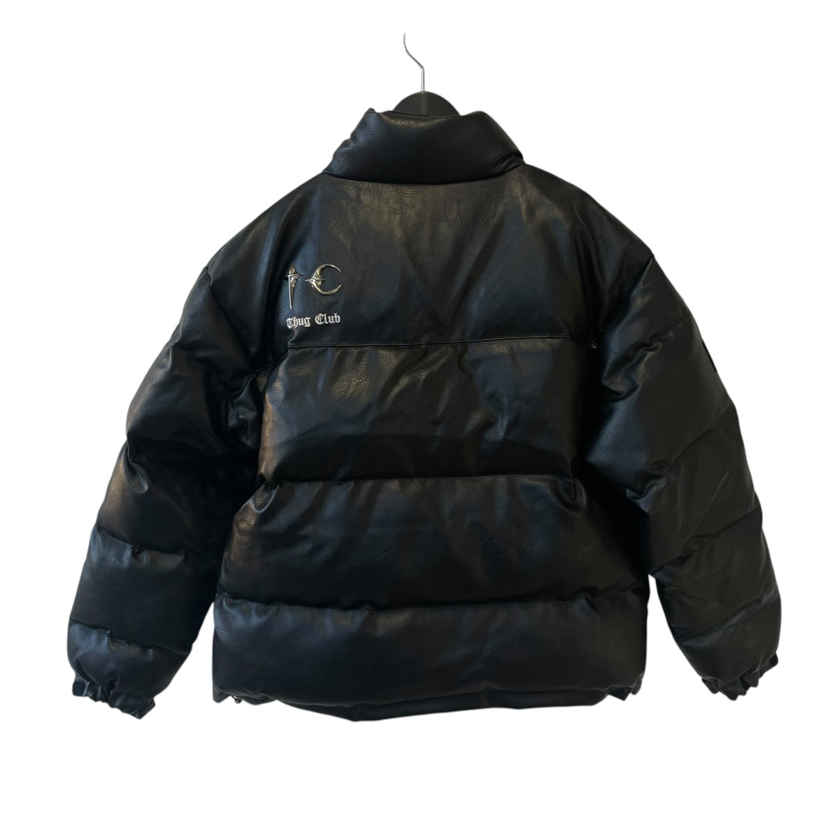 THUG CLUB Fake Leather Puffer Jacket中綿ジャケットTC23PA0303 古着・中古-2枚目のアイテム画像