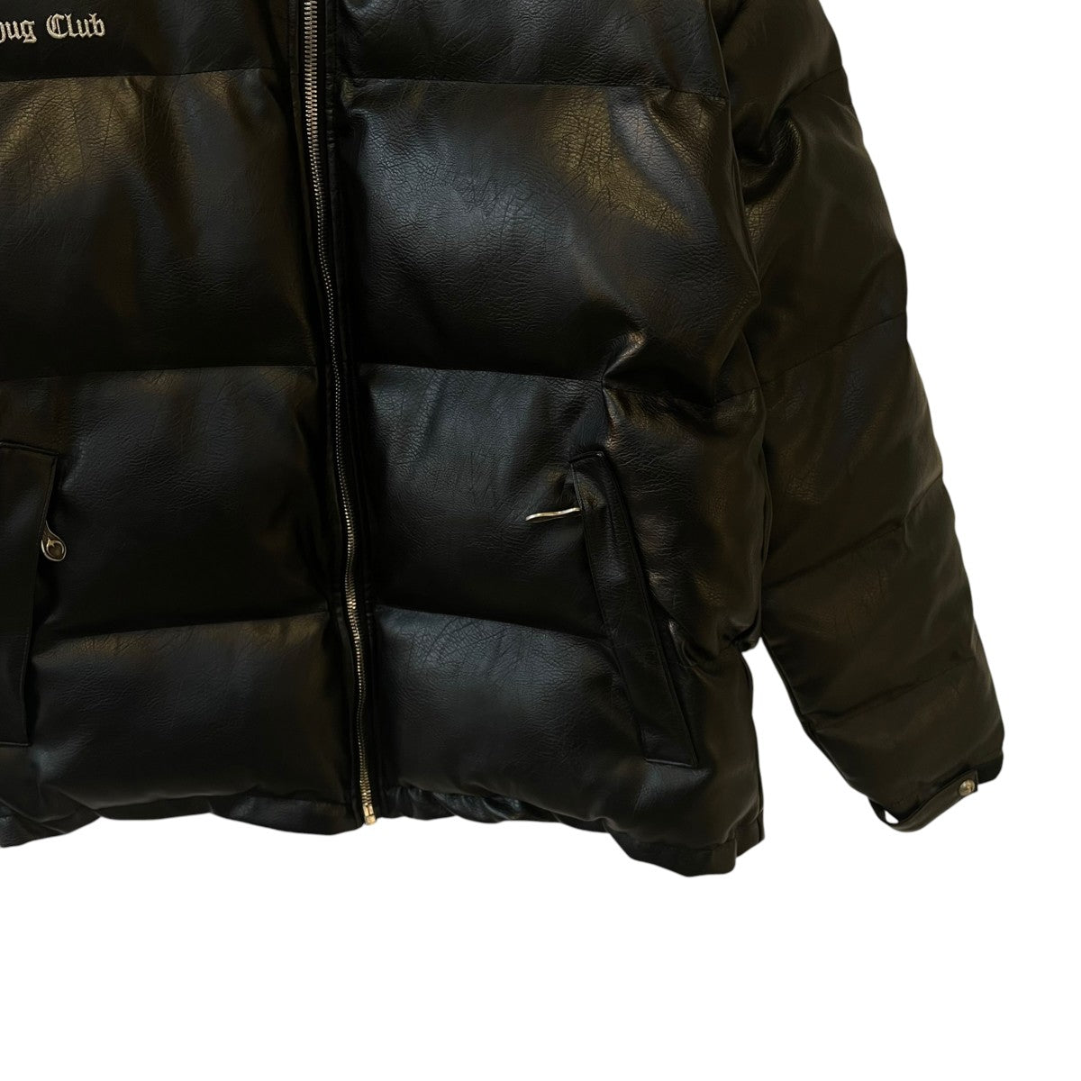 THUG CLUB Fake Leather Puffer Jacket中綿ジャケットTC23PA0303 古着・中古-4枚目のアイテム画像