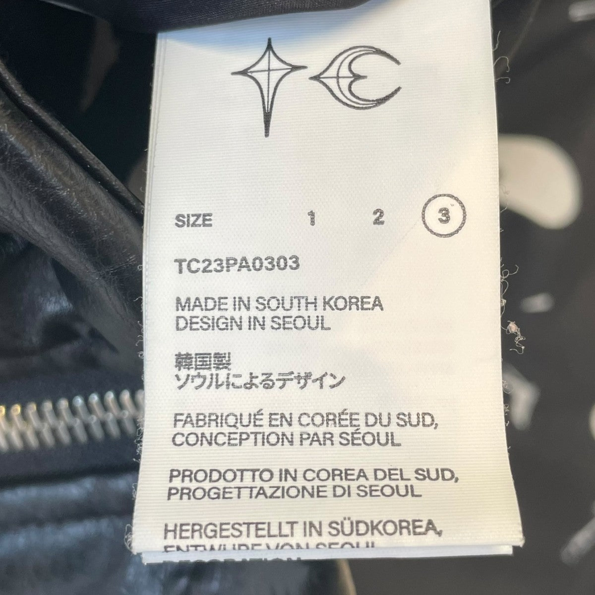 THUG CLUB Fake Leather Puffer Jacket中綿ジャケットTC23PA0303 古着・中古-5枚目のアイテム画像