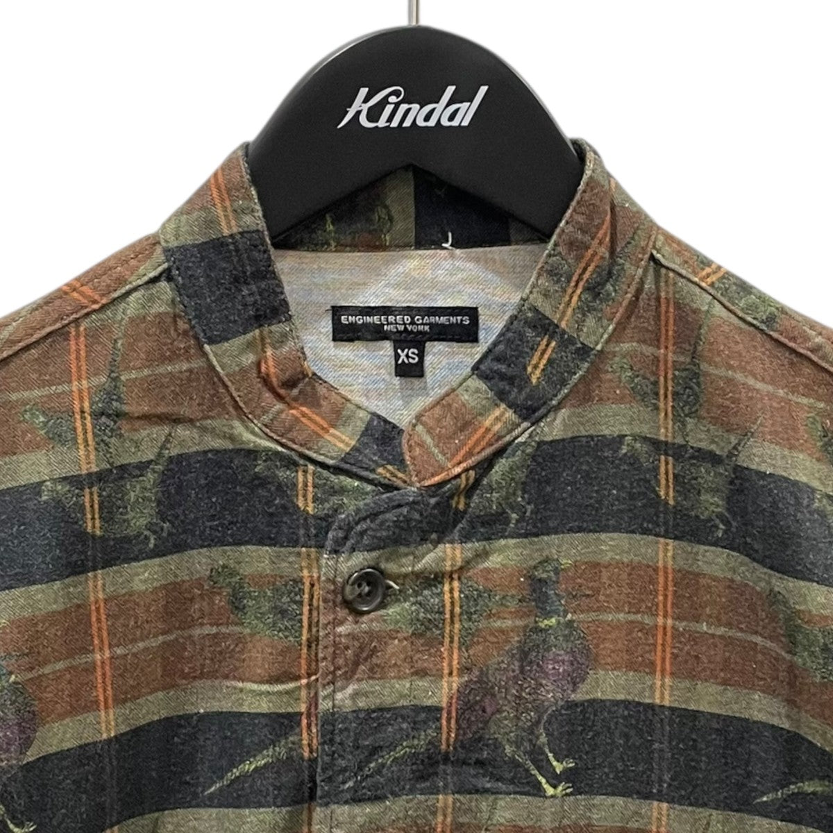 Engineered Garments 14AW バードプリントロングシャツ Long Dayton Shirt ロング デイトン シャツ 古着・中古-3枚目のアイテム画像