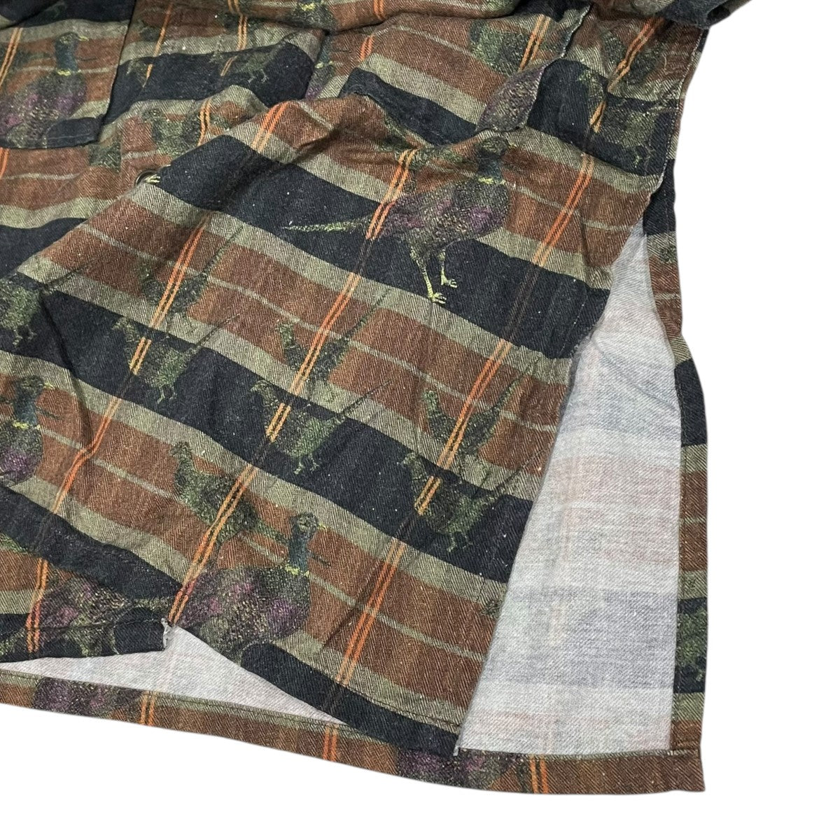 Engineered Garments 14AW バードプリントロングシャツ Long Dayton Shirt ロング デイトン シャツ 古着・中古-5枚目のアイテム画像