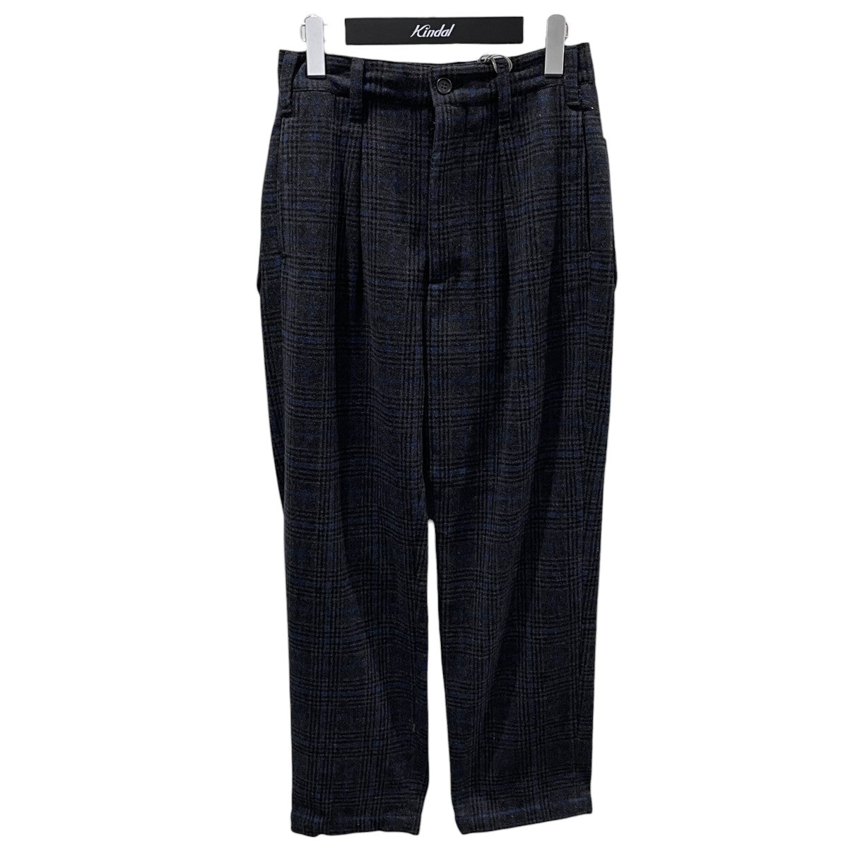 21AW グレンチェック柄タックパンツ Carlyle Pant - Poly Wool Glen Plaid カーライルパンツ ポリウールグレンプレイド JL203