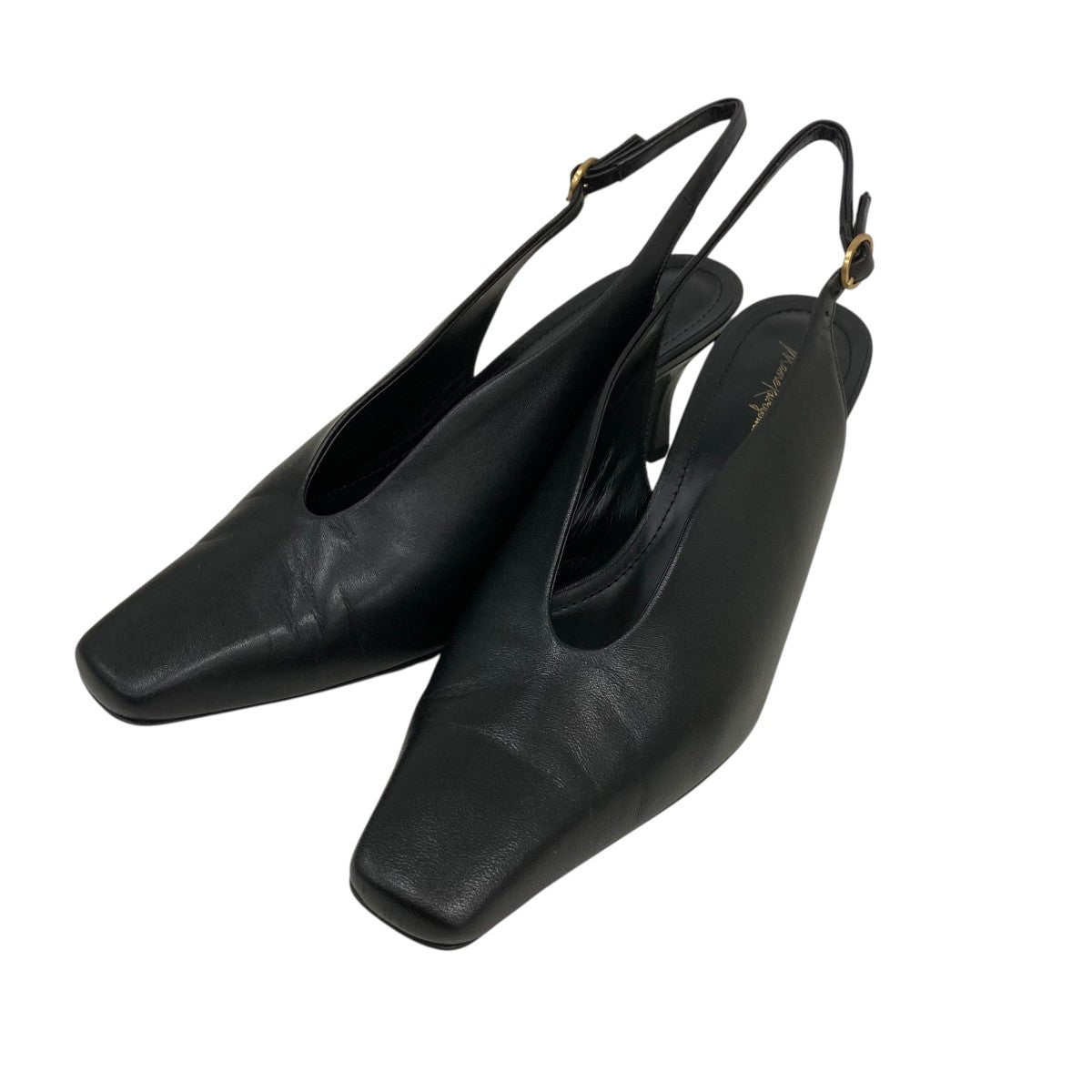 mame kurogouchi パンプス mame kurogouchi(マメクロゴウチ) Curved Line Sling Back Heels
