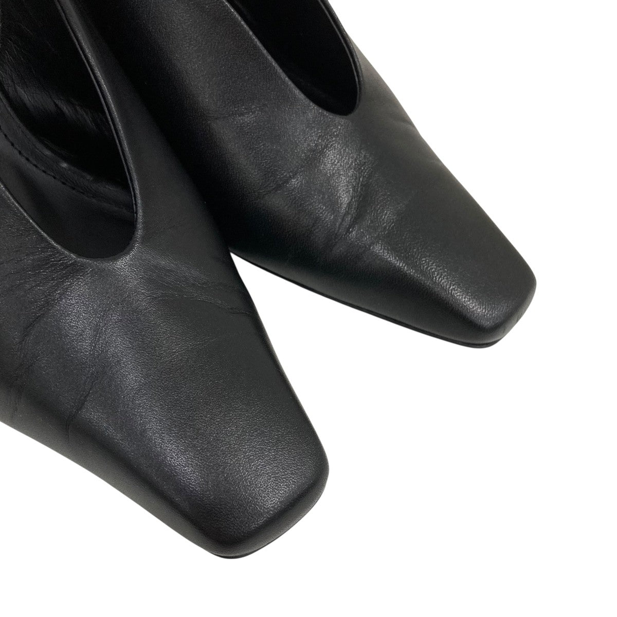 mame kurogouchi(マメクロゴウチ) Curved Line Sling Back Heels