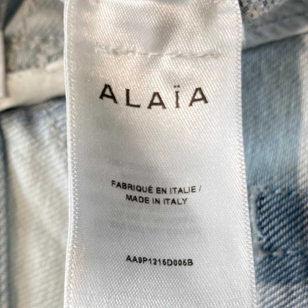ALAIA Low Waist Round JeansデニムパンツAA9P1216D006B 古着・中古-8枚目のアイテム画像
