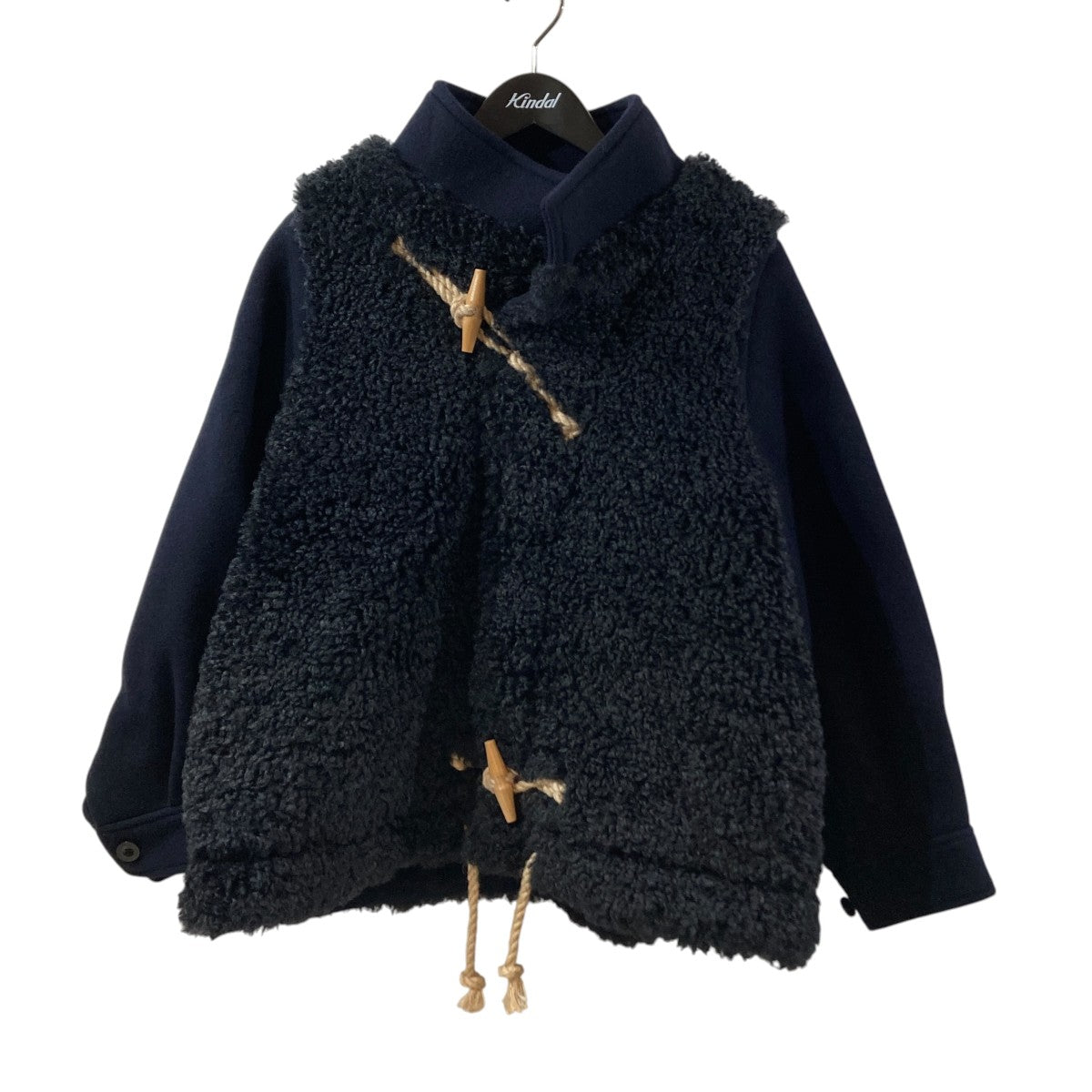 DOUBLE FACE FAUX SHEARLING DUFFEL JACKETジャケット252-17549
