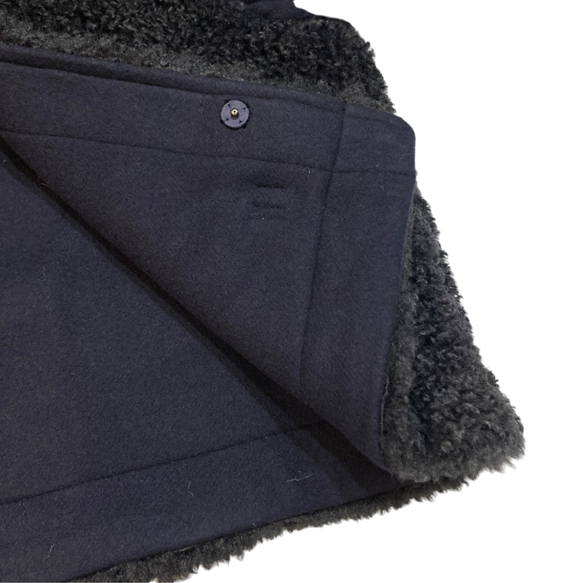 DOUBLE FACE FAUX SHEARLING DUFFEL JACKETジャケット252-17549