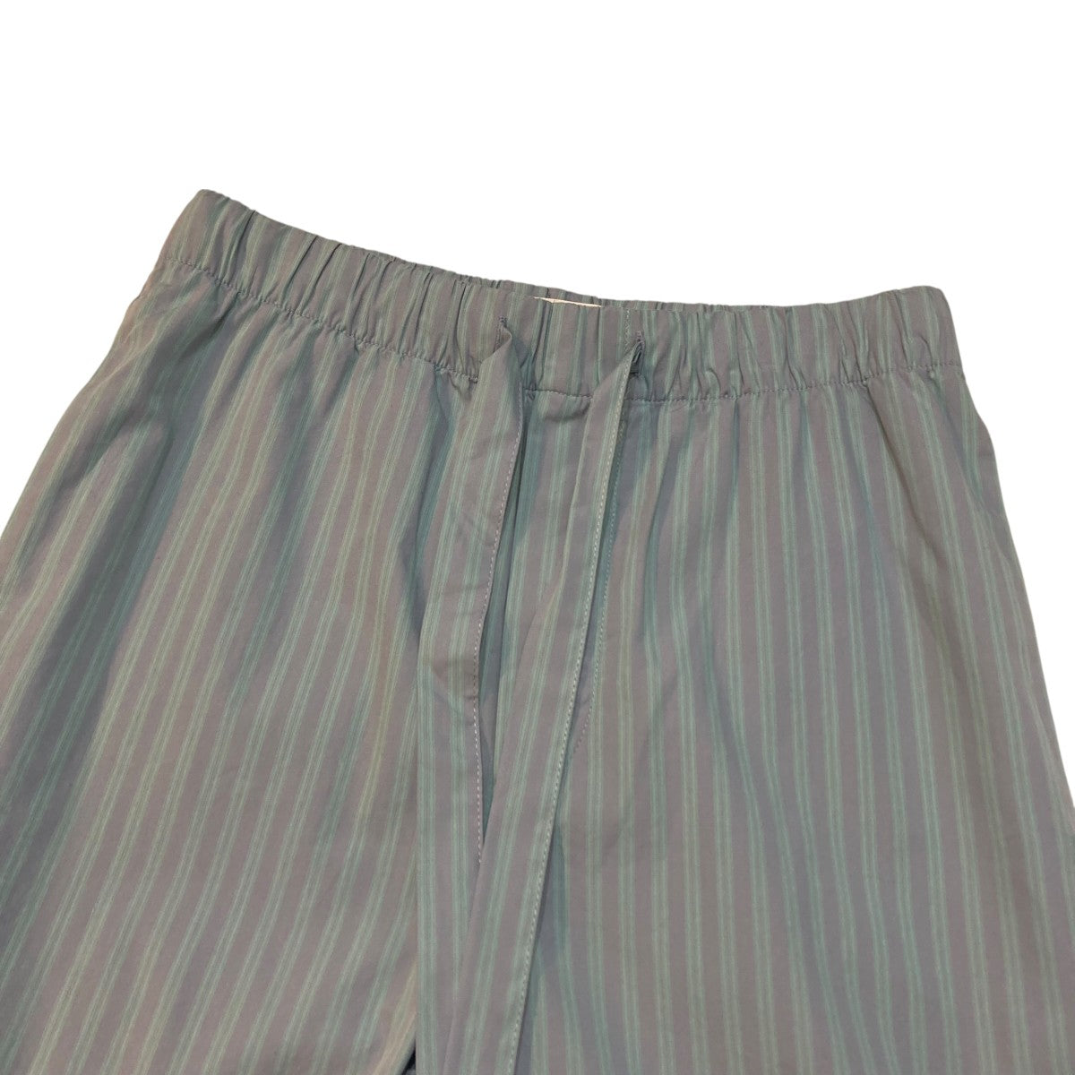 TEKLA×AURALEE COTTON POPLIN PYJAMAS PANTSストライプパンツ スカイ