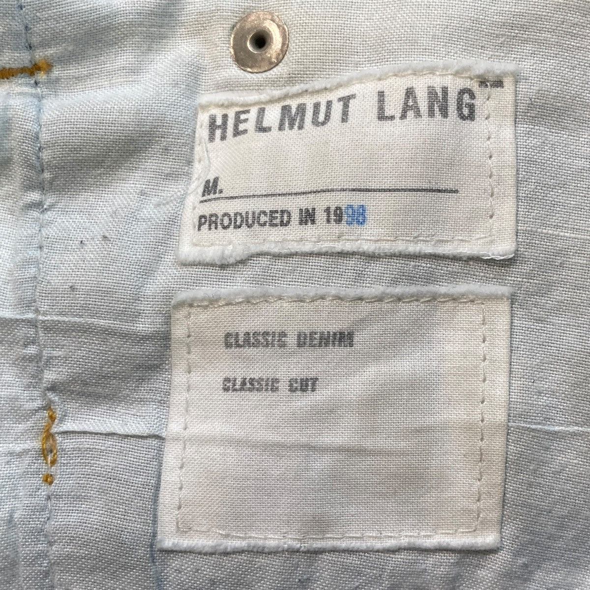 HELMUT LANG CLASSIC DENIM CLASSIC CUTデニムパンツ 古着・中古-6枚目のアイテム画像