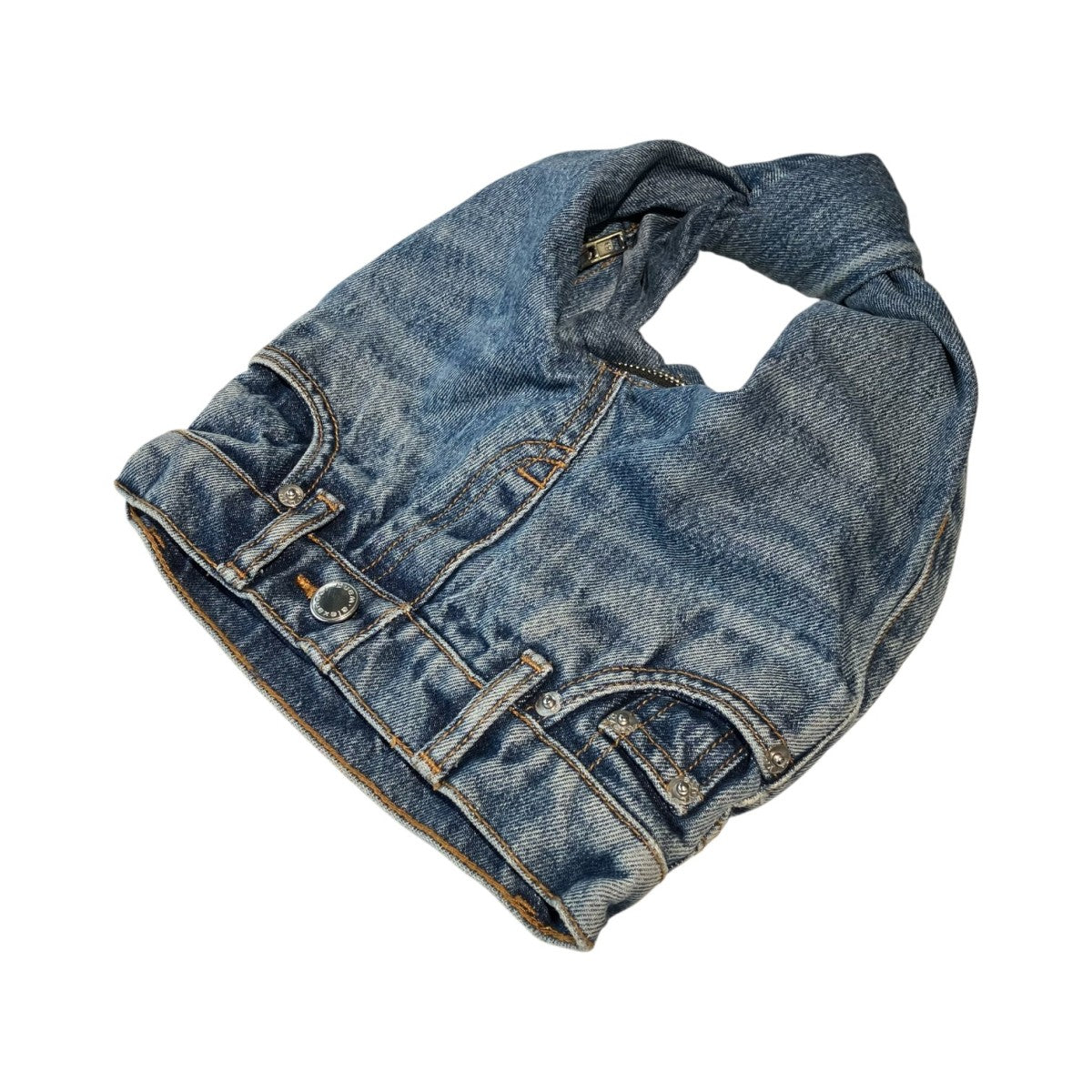 Indigo Mini Denim Toteハンドバッグ