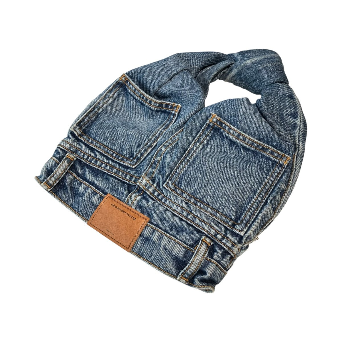 Indigo Mini Denim Toteハンドバッグ