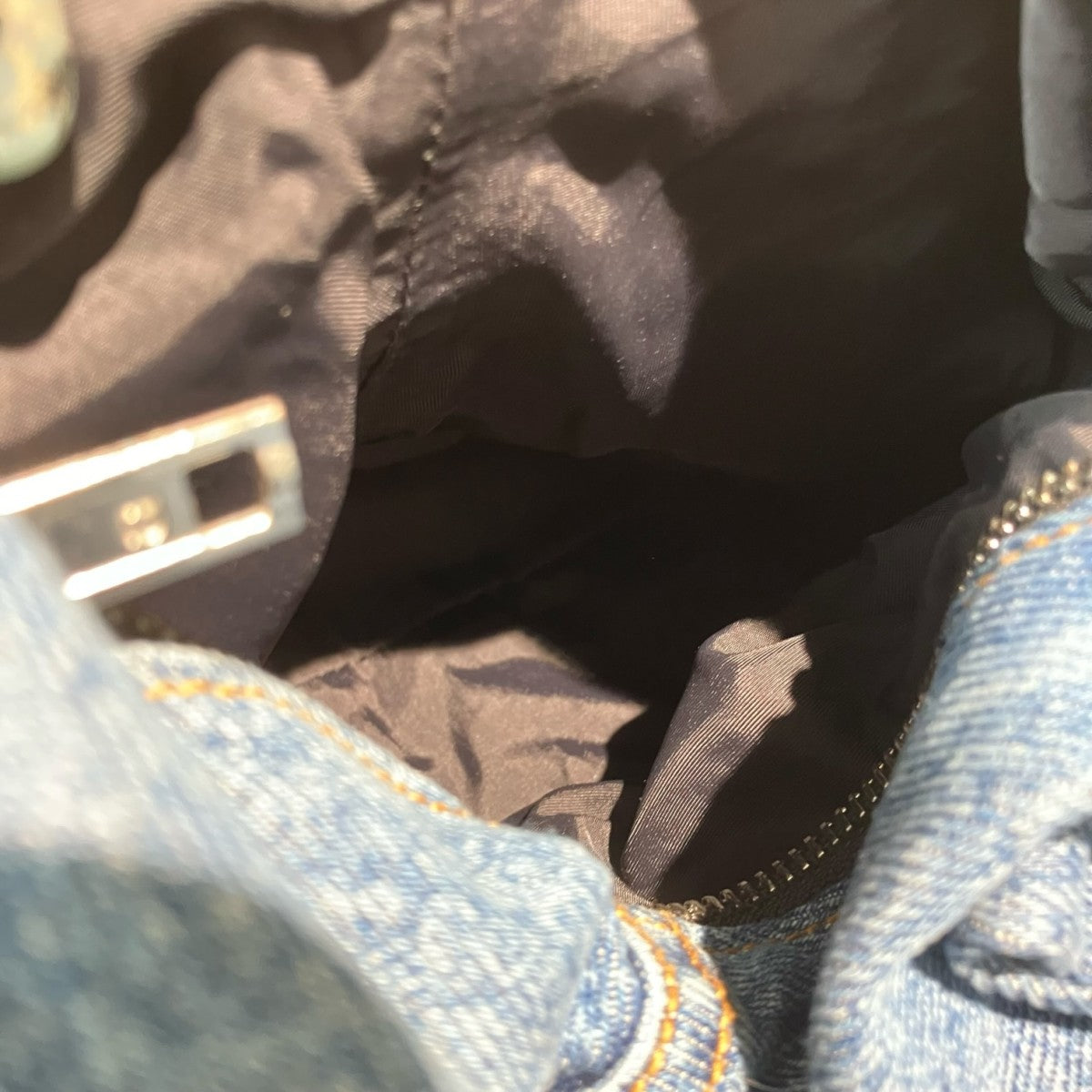 Indigo Mini Denim Toteハンドバッグ