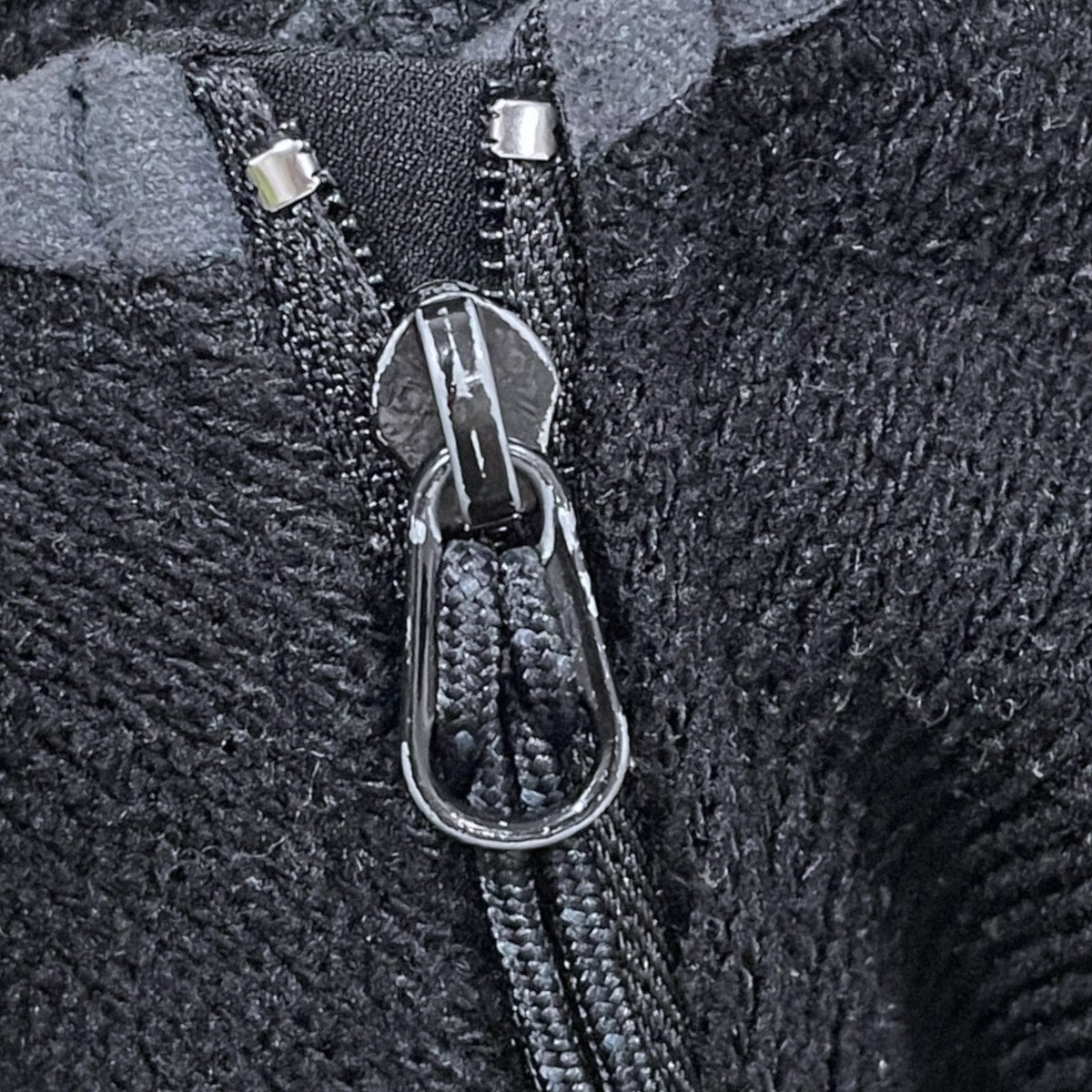 ジップアップニット風フリースパーカー Covert Hoody コバート フーディ