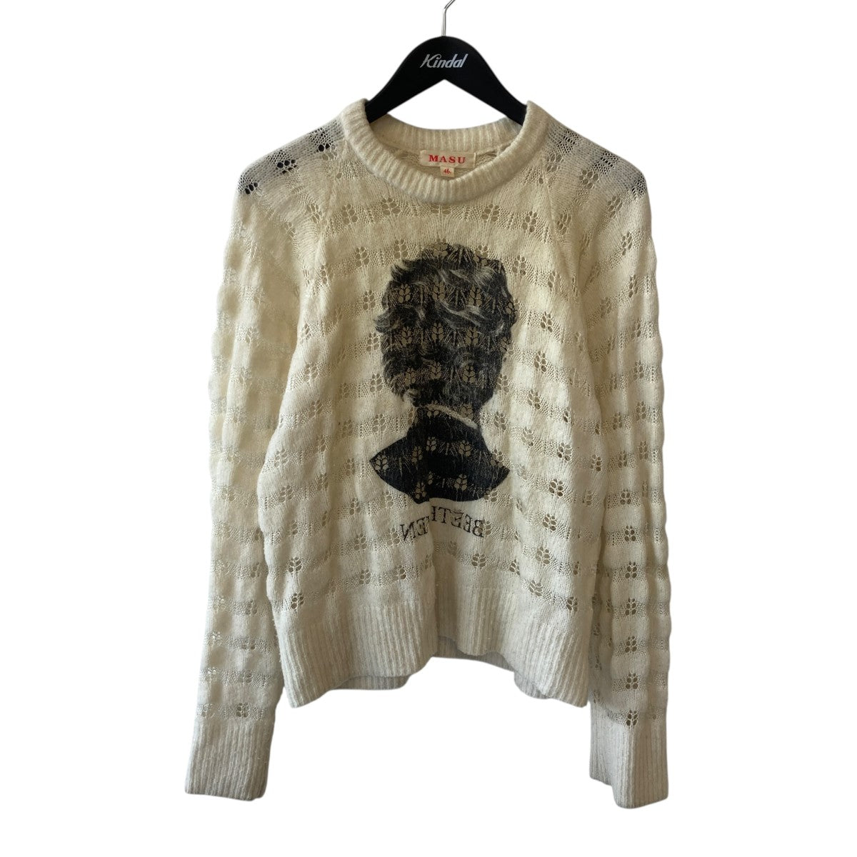 MASU 22AWREVERSE BEETHOVEN SWEATERニットMVFW-KN0122 古着・中古-1枚目のアイテム画像