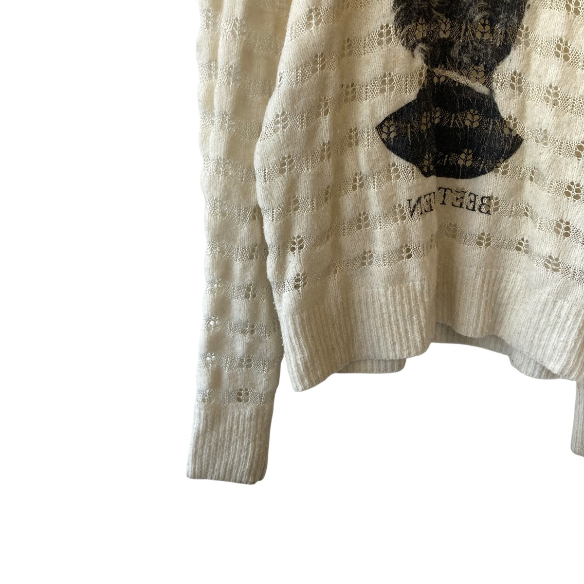 MASU 22AWREVERSE BEETHOVEN SWEATERニットMVFW-KN0122 古着・中古-4枚目のアイテム画像