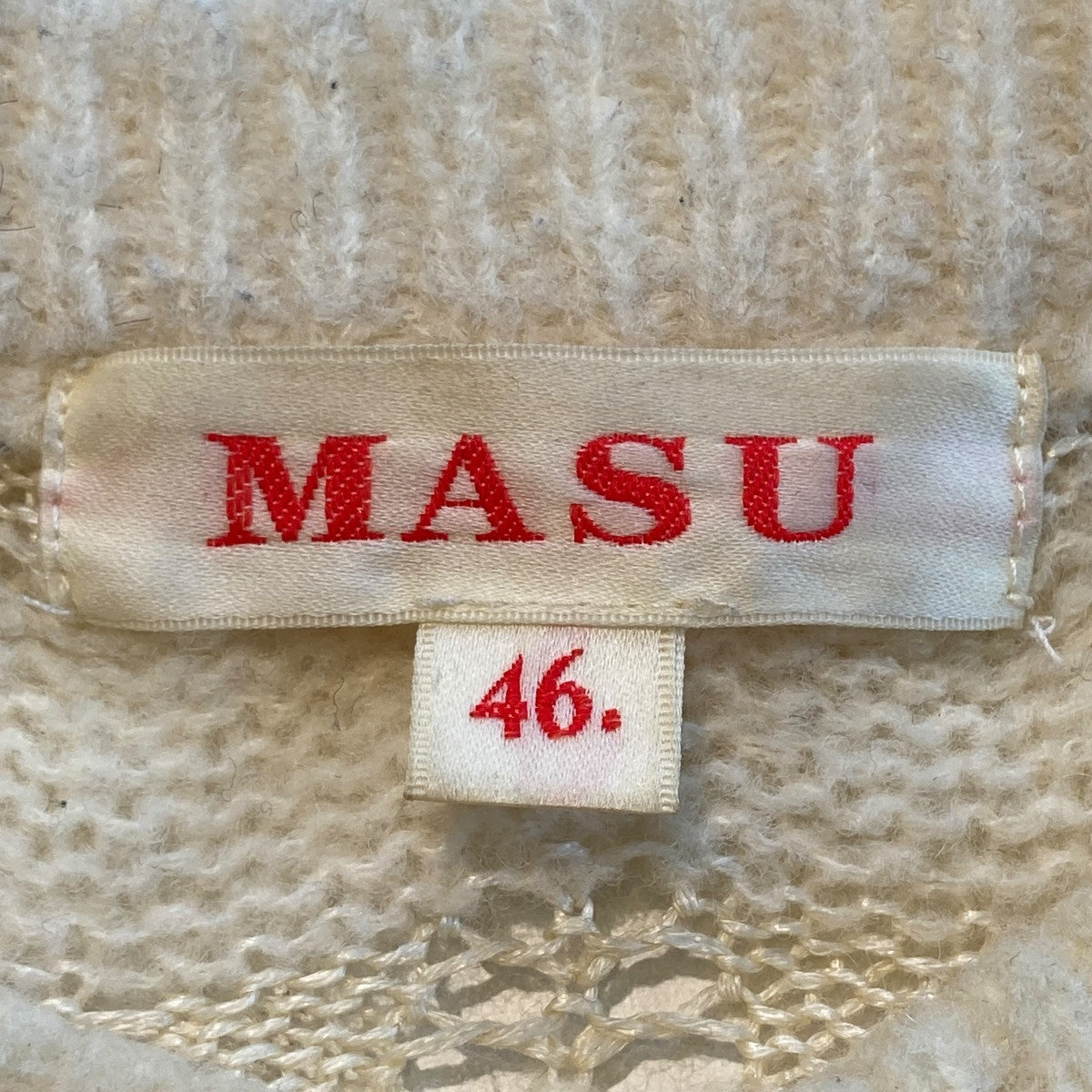 MASU 22AWREVERSE BEETHOVEN SWEATERニットMVFW-KN0122 古着・中古-5枚目のアイテム画像