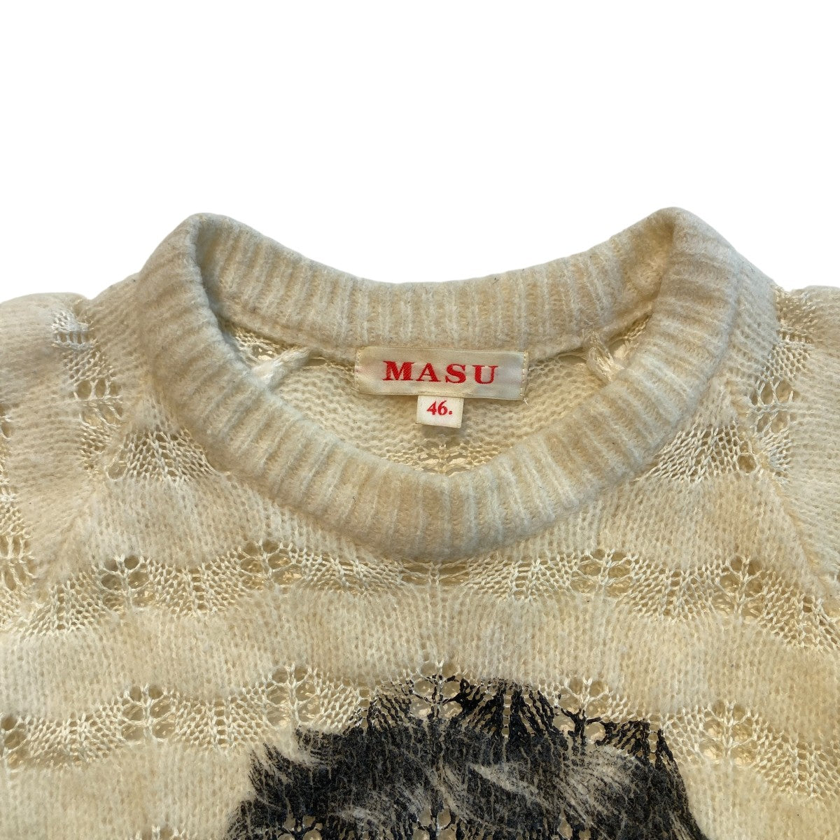 MASU 22AWREVERSE BEETHOVEN SWEATERニットMVFW-KN0122 古着・中古-7枚目のアイテム画像