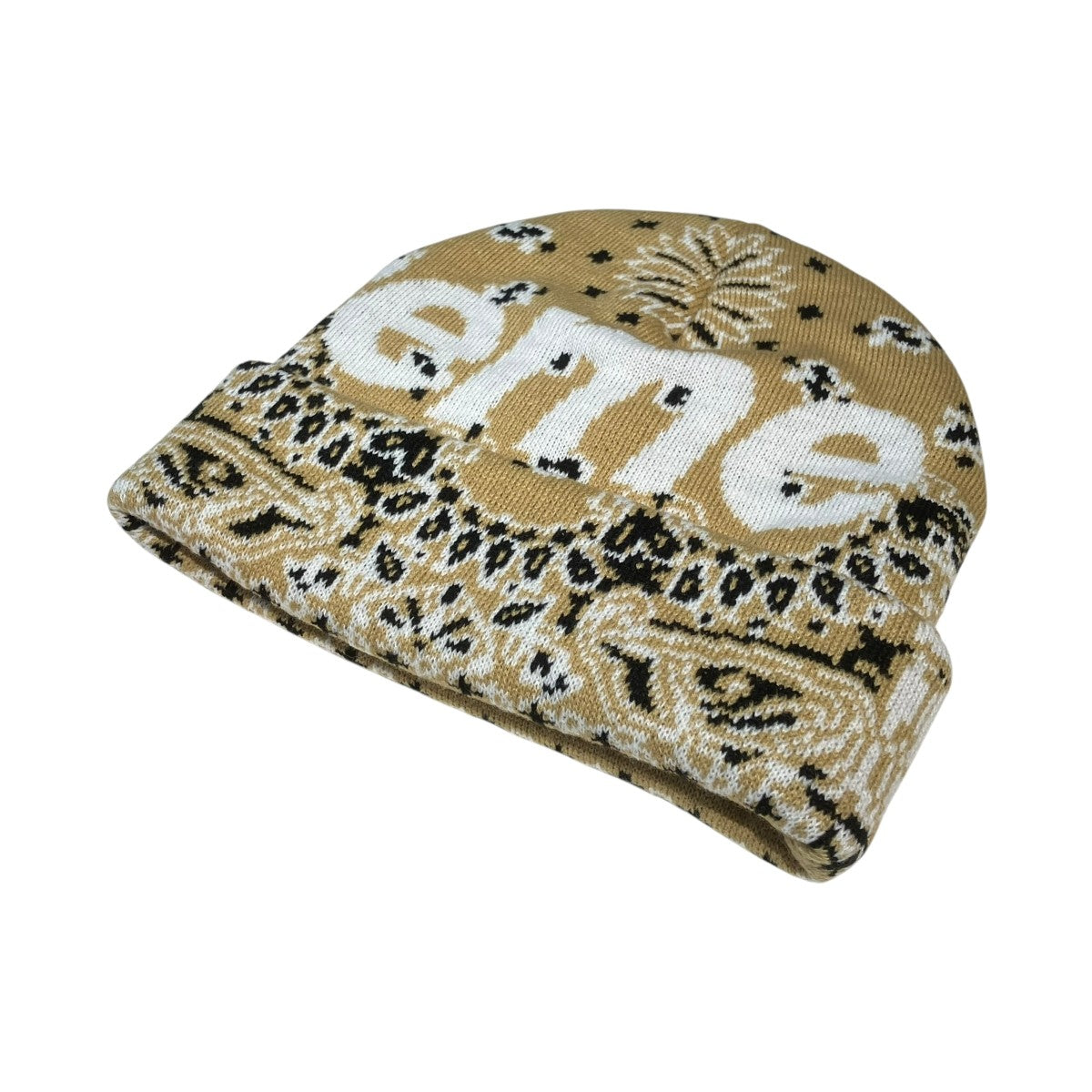 Supreme 24AWBandana Big Logo Beanieニットキャップ 古着・中古-2枚目のアイテム画像
