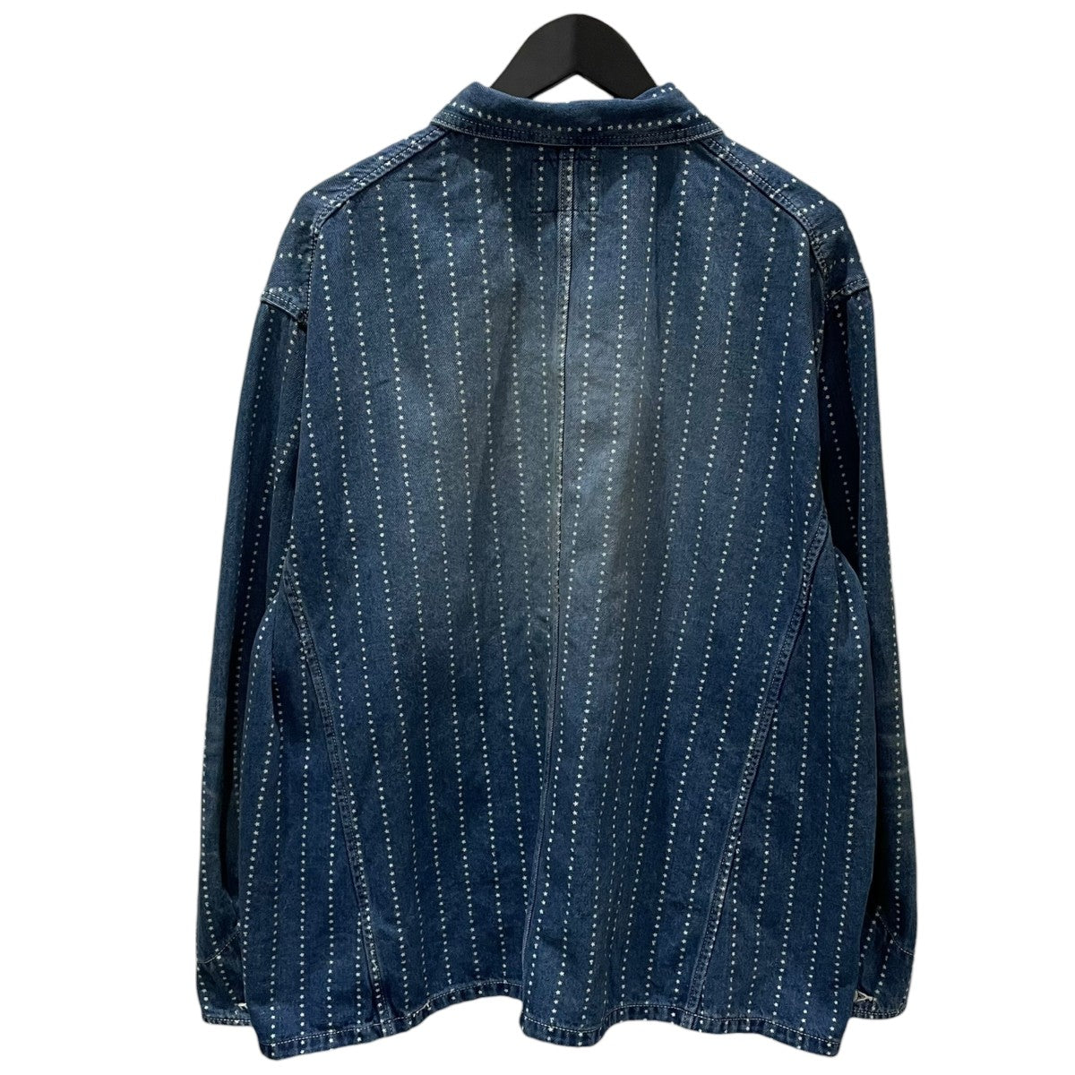 FULLCOUNT 25AW デニムカバーオール Star Wabash Chore Jacket HW スター ウォバッシュ チョアジャケット ハードウォッシュ 2051HW 古着・中古-2枚目のアイテム画像