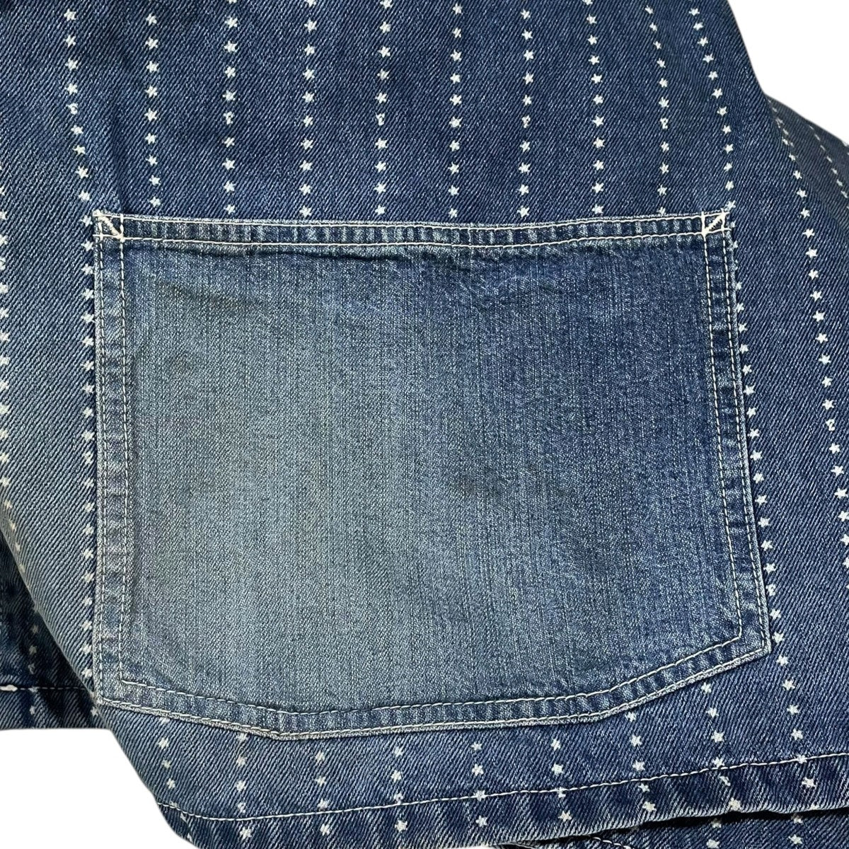 FULLCOUNT 25AW デニムカバーオール Star Wabash Chore Jacket HW スター ウォバッシュ チョアジャケット ハードウォッシュ 2051HW 古着・中古-6枚目のアイテム画像