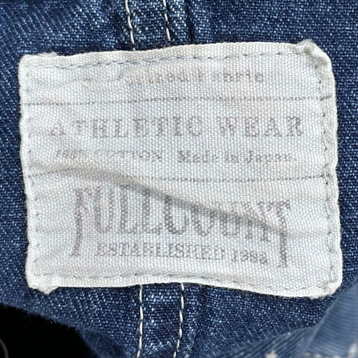 FULLCOUNT 25AW デニムカバーオール Star Wabash Chore Jacket HW スター ウォバッシュ チョアジャケット ハードウォッシュ 2051HW 古着・中古-9枚目のアイテム画像
