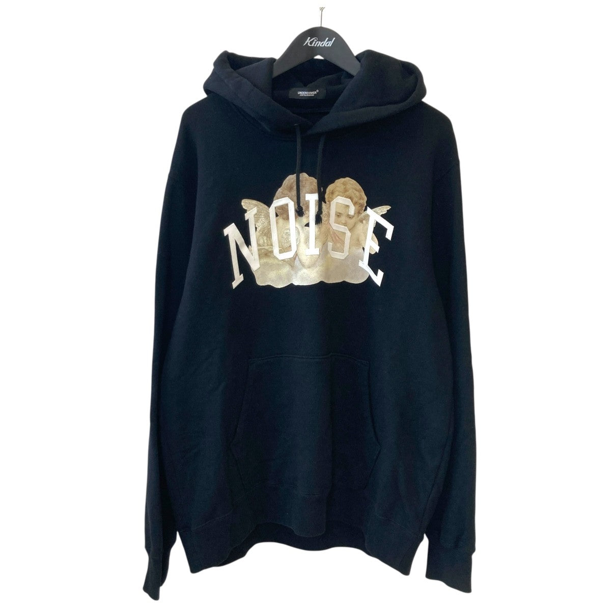 UNDERCOVER HOODIE ANGEL NOISE satinpatchプルオーバーパーカーUC2C4892-3 古着・中古-1枚目のアイテム画像