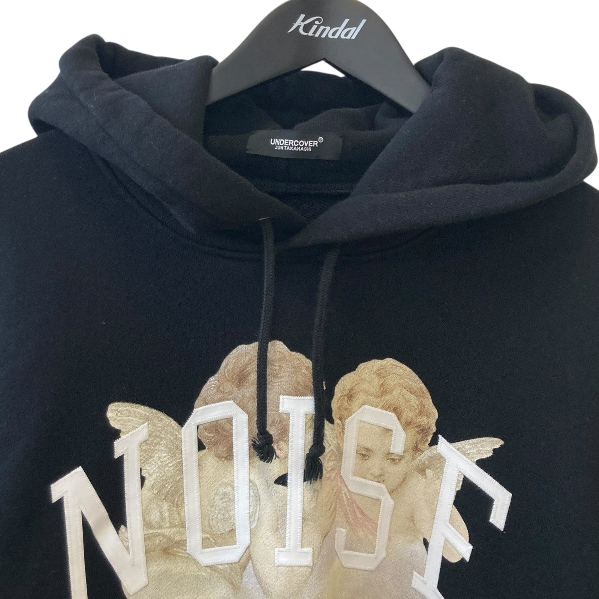 UNDERCOVER HOODIE ANGEL NOISE satinpatchプルオーバーパーカーUC2C4892-3 古着・中古-3枚目のアイテム画像