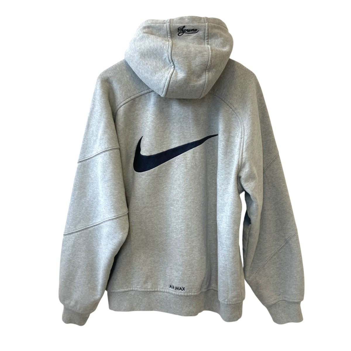 Nike x Supreme グレー パーカー Lサイズ Supreme x Nike】☆Zip Up ジップアップ パーカー☆大人気☆ (Supreme