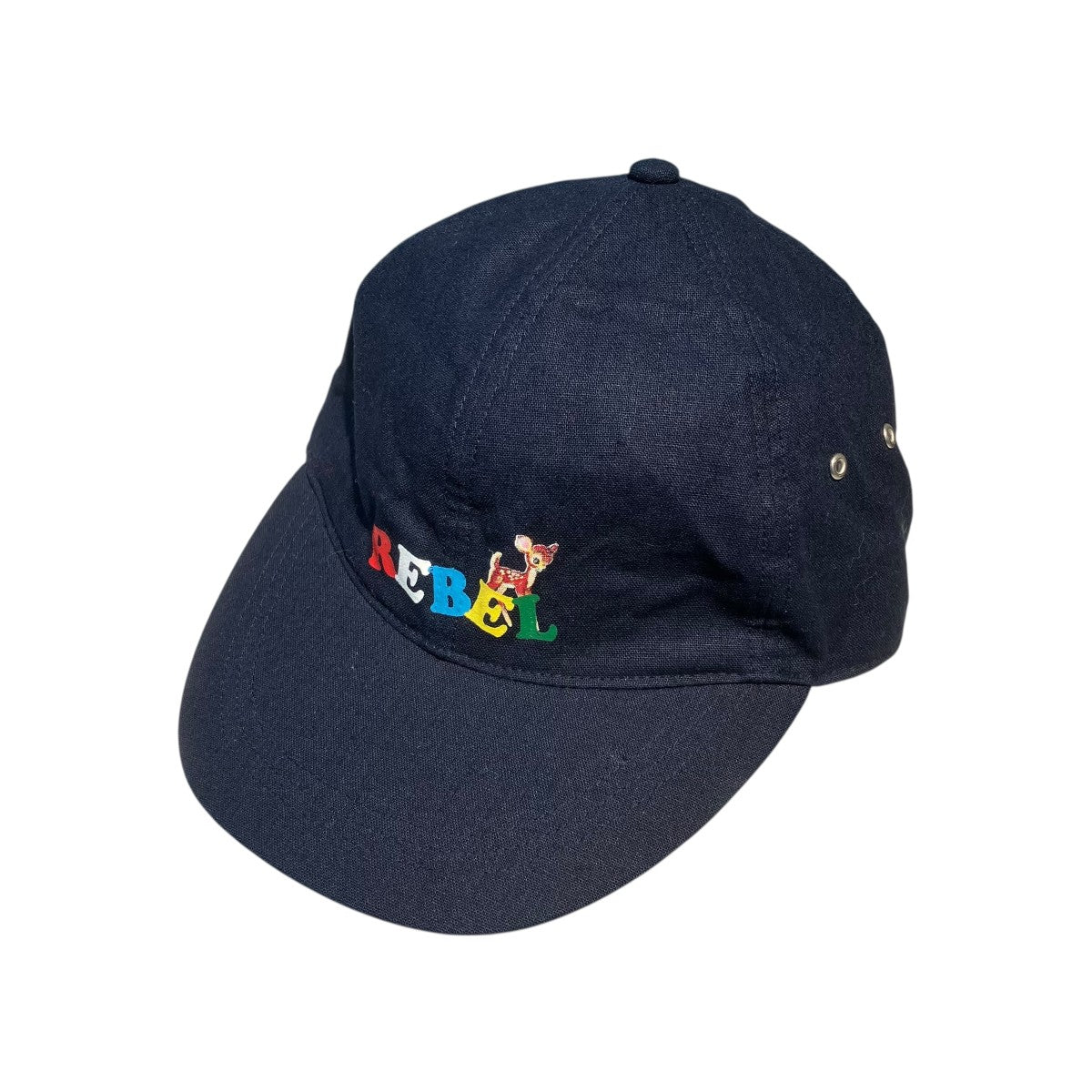 PRINTED COTTONAND LINEN BLEND BASEBALL CAPキャップUC1C4H02-3