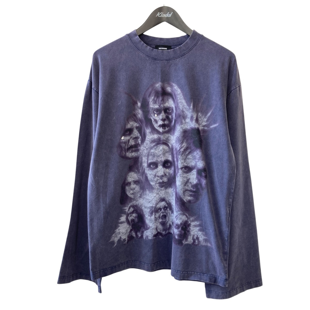 WE11DONE Casual Printed Long Sleeve TeeロングスリーブTシャツWD-TT1-24-868-U-PP 古着・中古-1枚目のアイテム画像