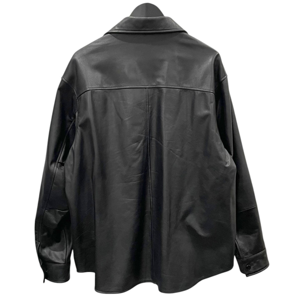 CCU シープレザーシャツ ブラック サイズ2 中古・古着通販】CCU (シーシーユー) 長袖シャツ シープスウェード