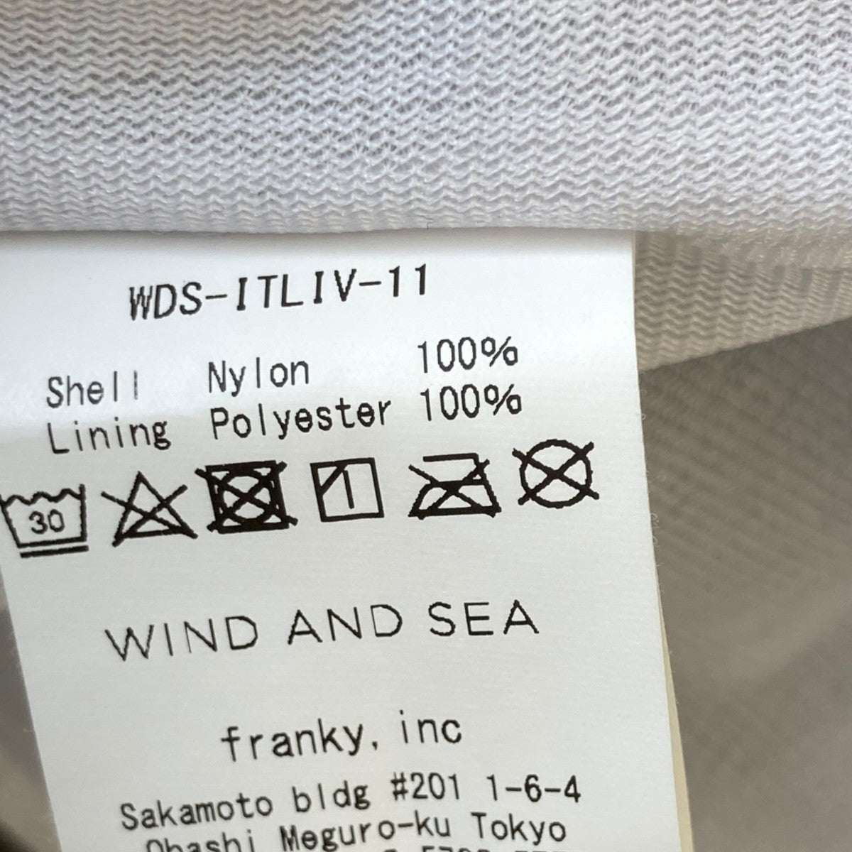 WIND AND SEA コーチジャケットWDS-ITLIV-11 古着・中古-9枚目のアイテム画像