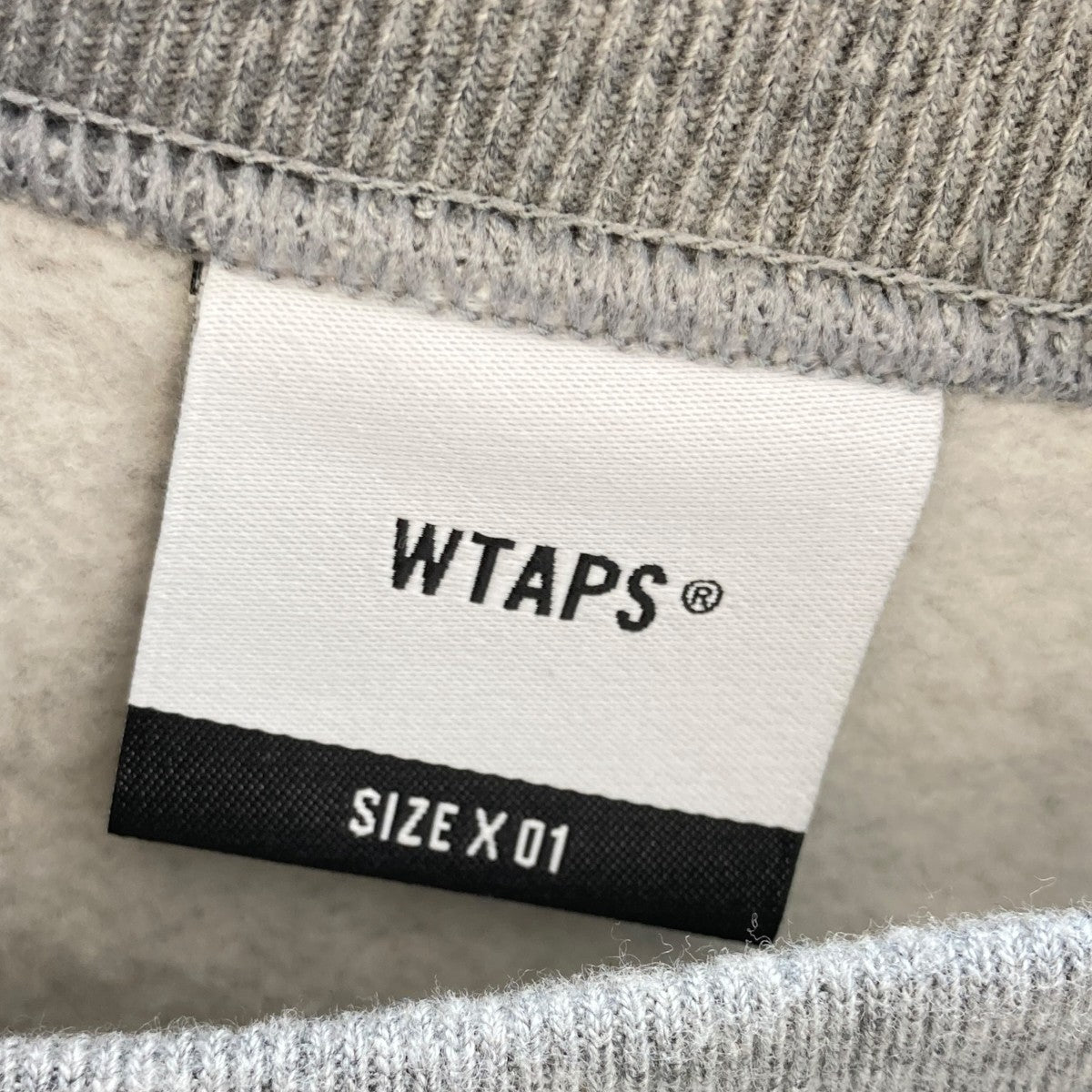 【タグ付／極美品】WTAPS Identity Sweater 灰 02 WTAPS(ダブルタップス) IDENTITY SWEATER COTTONスウェットトレーナー